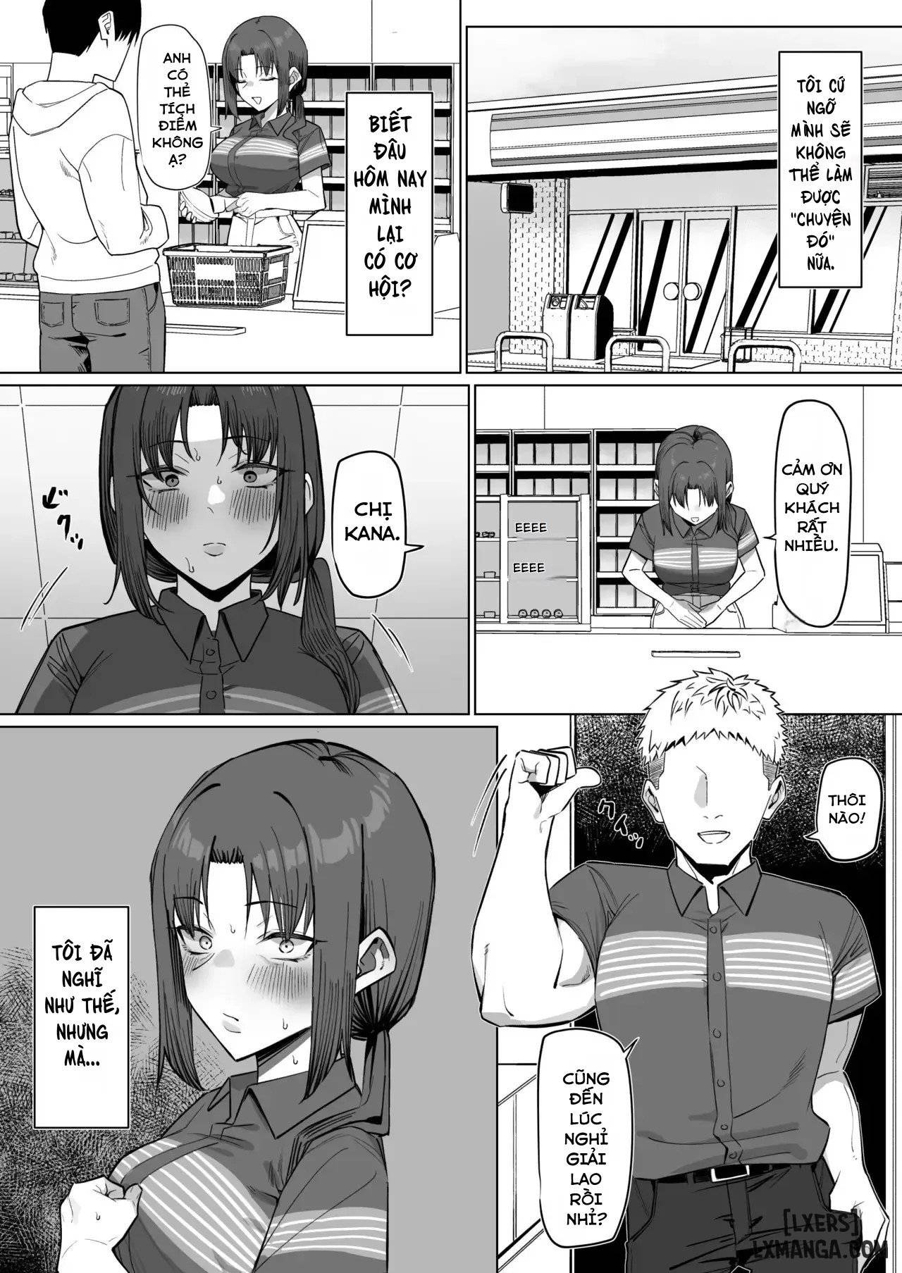 HentaiVN.net - Ảnh 3 - With The Housewife At My Part-Time Job - Oneshot