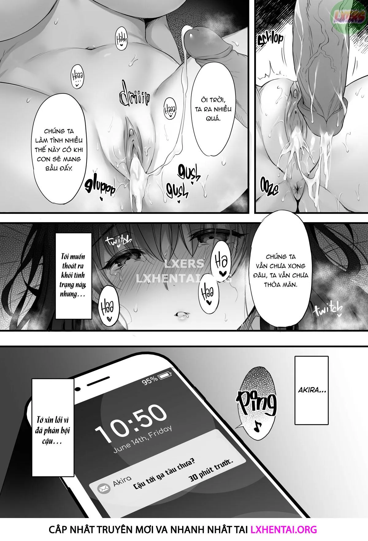 HentaiVN.net - Ảnh 32 - Kareshi ga Iru no ni Gifu ni Mainichi Sex o Kyouyou sarete imasu. - Chap 1