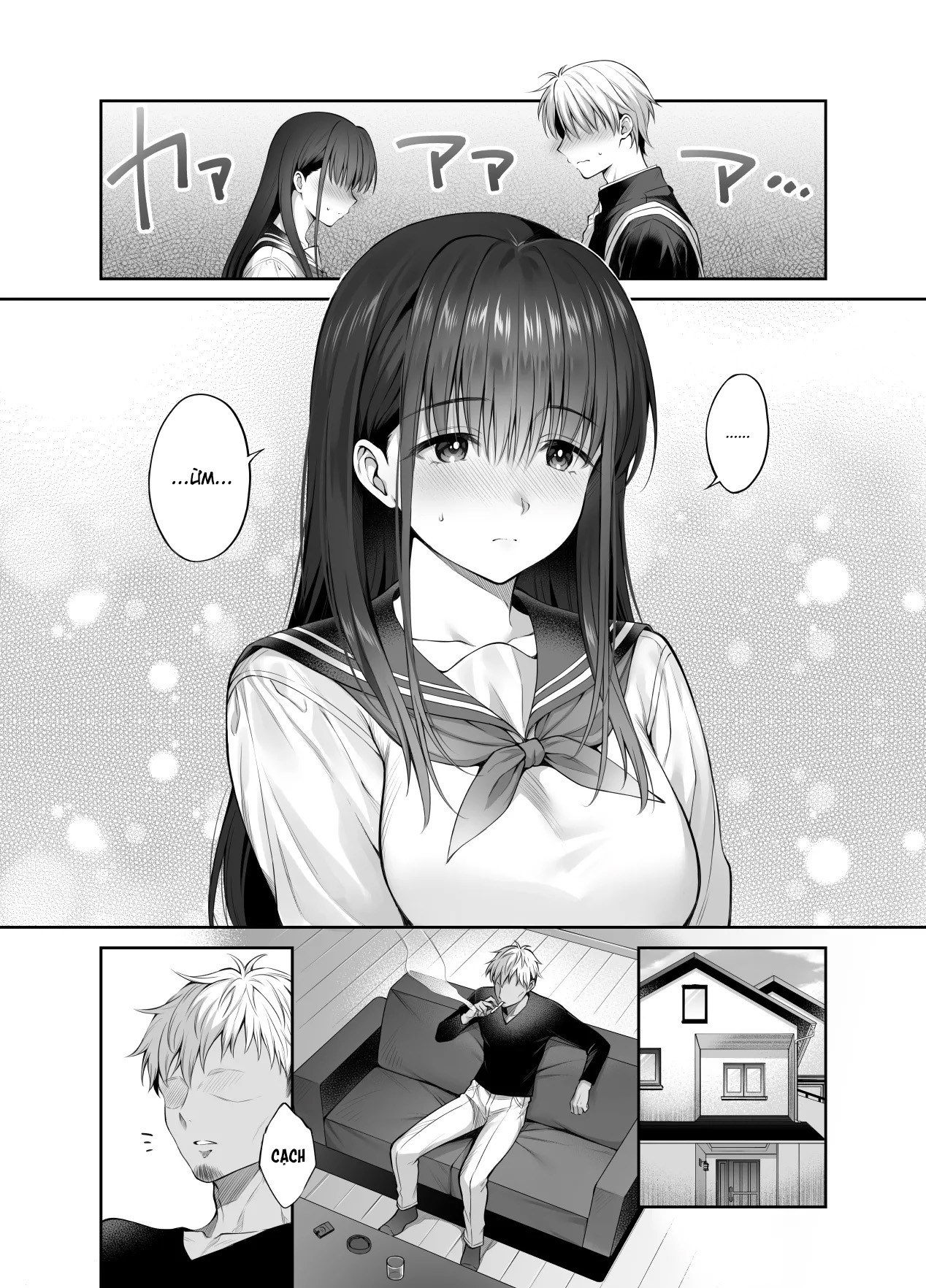 HentaiVN.net - Ảnh 8 - Kareshi ga Iru no ni Gifu ni Mainichi Sex o Kyouyou sarete imasu. - Chap 2