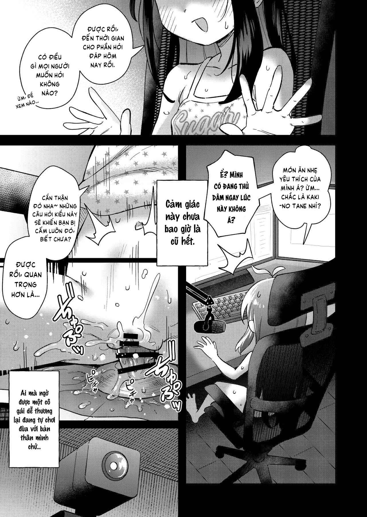 HentaiVN.net - Ảnh 4 - Shiko Chuudoku TS OnaPet ~Haishin de Barezu ni Ikimakuri~ - Chap 1