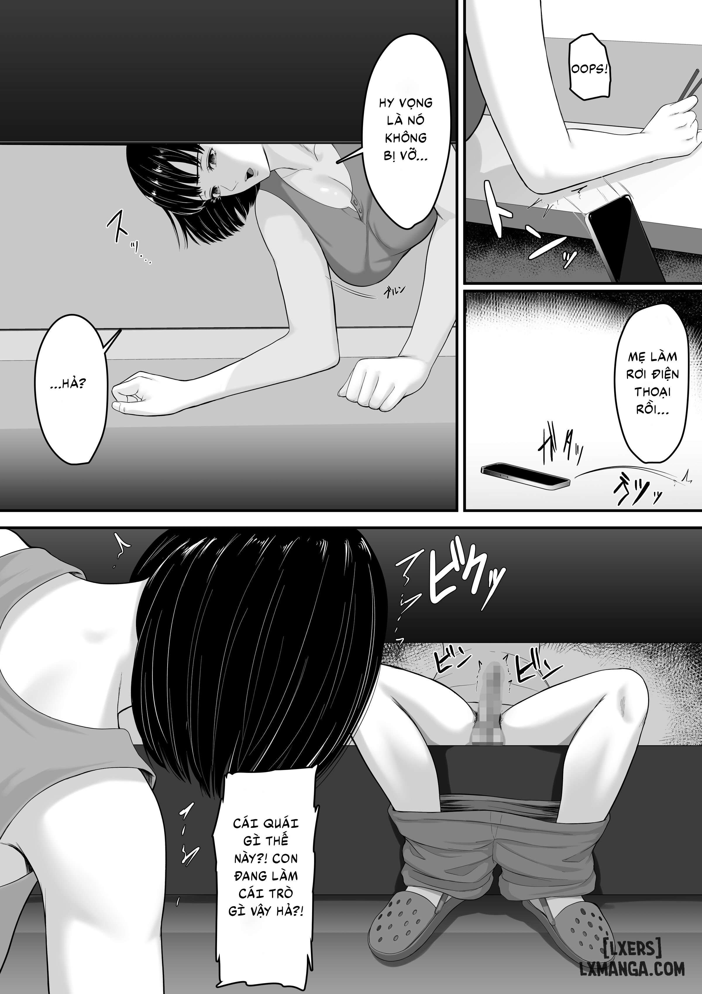 HentaiVN.net - Ảnh 22 - Đã bảo là không được quan hệ với mẹ rồi mà! - Oneshot