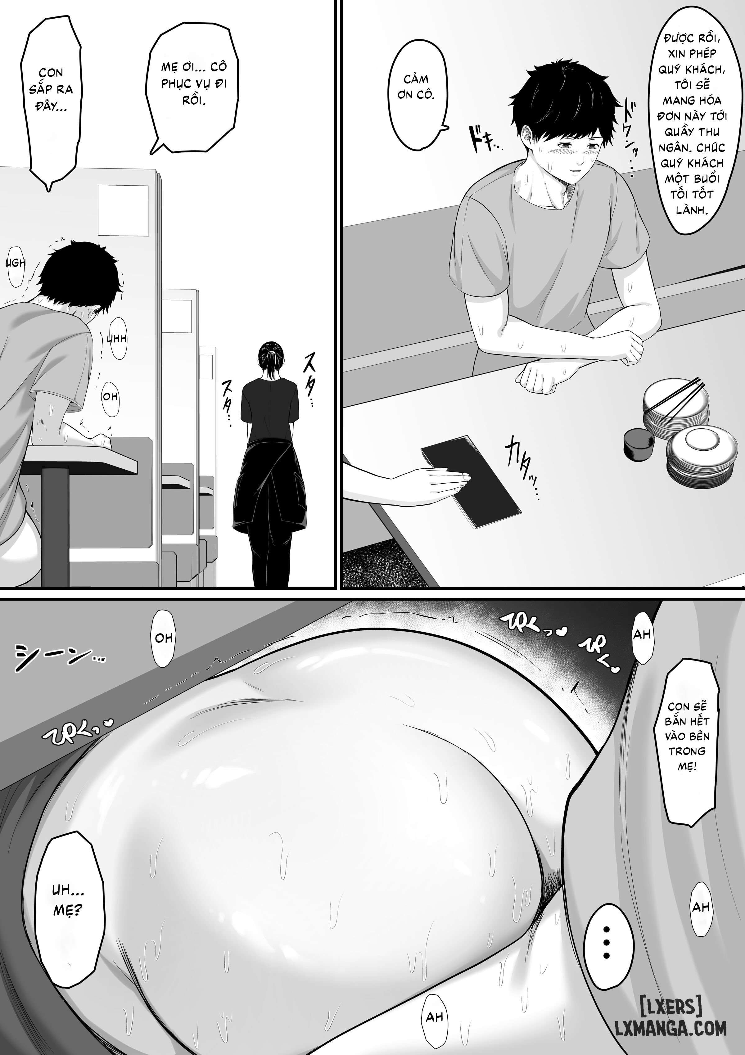 HentaiVN.net - Ảnh 33 - Đã bảo là không được quan hệ với mẹ rồi mà! - Oneshot