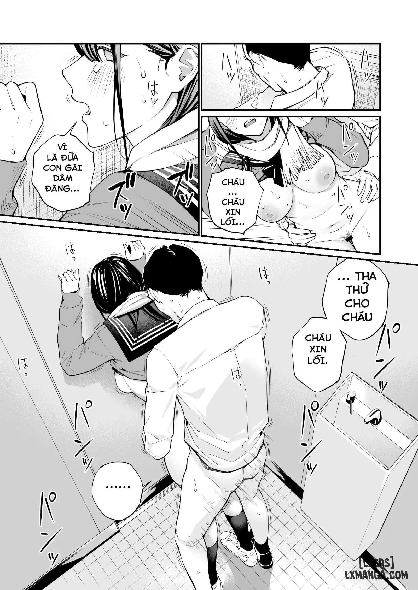 HentaiVN.net - Ảnh 33 - Cái lỗ được lấp đầy bởi mấy lão già - Chap 1