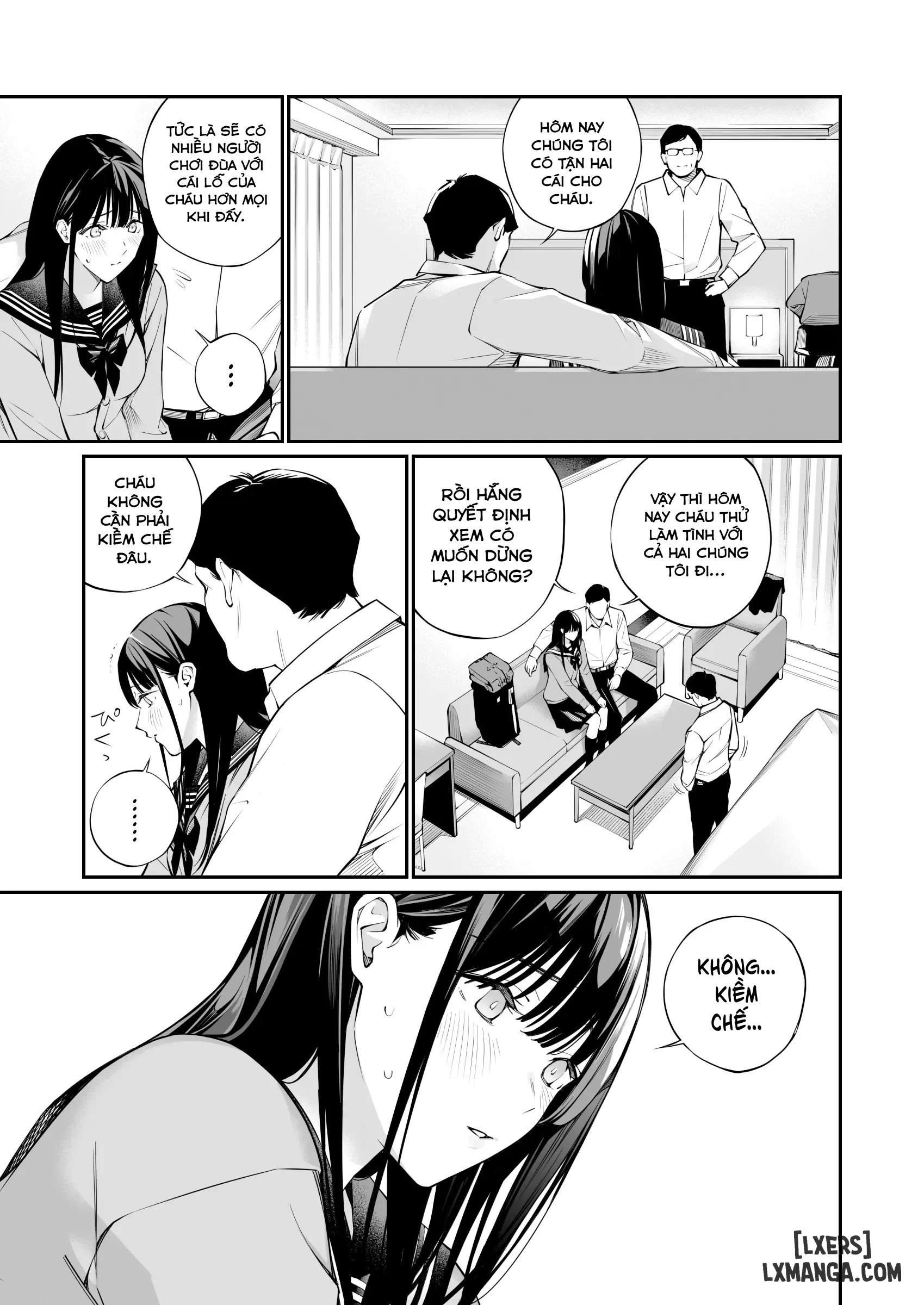 HentaiVN.net - Ảnh 10 - Cái lỗ được lấp đầy bởi mấy lão già - Chap 2 - Part 2