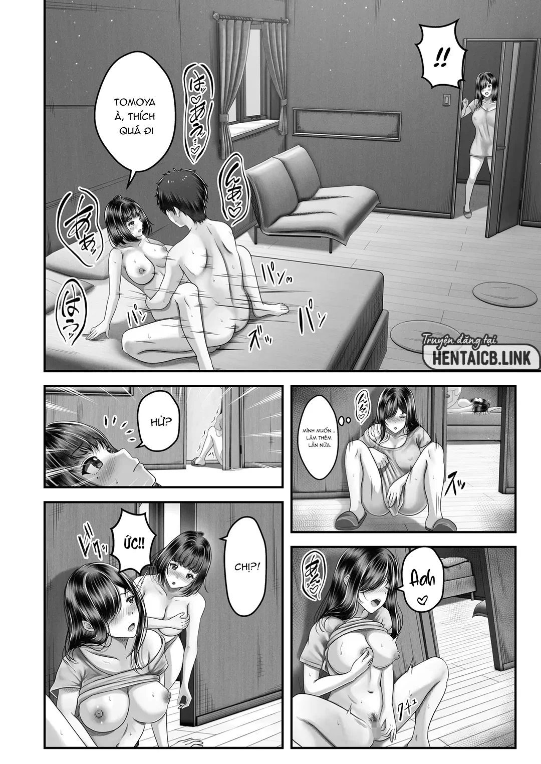 HentaiVN.net - Ảnh 29 - Làm tình với cặp chị em nóng bỏng - Ch. 1