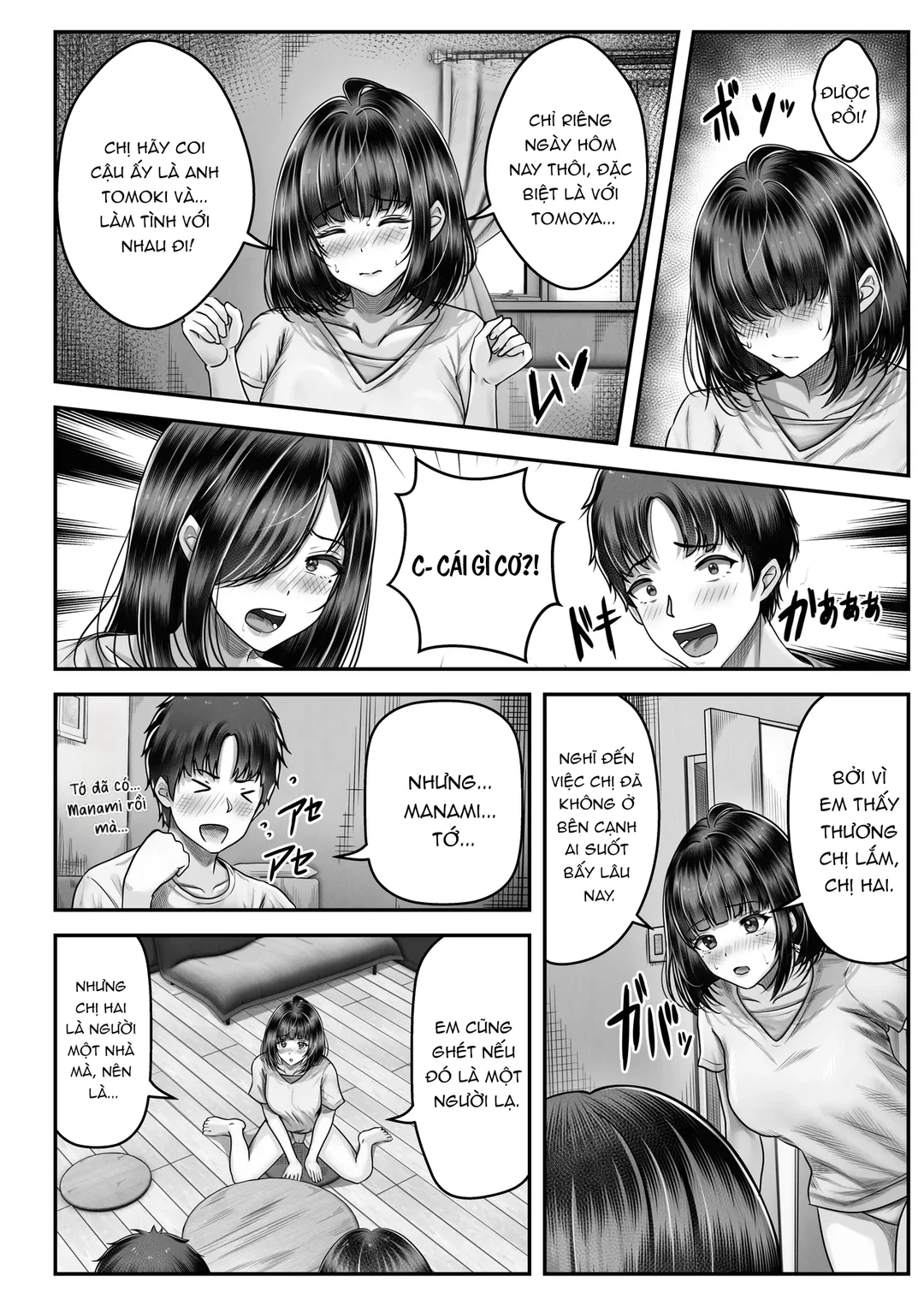 HentaiVN.net - Ảnh 31 - Làm tình với cặp chị em nóng bỏng - Ch. 1