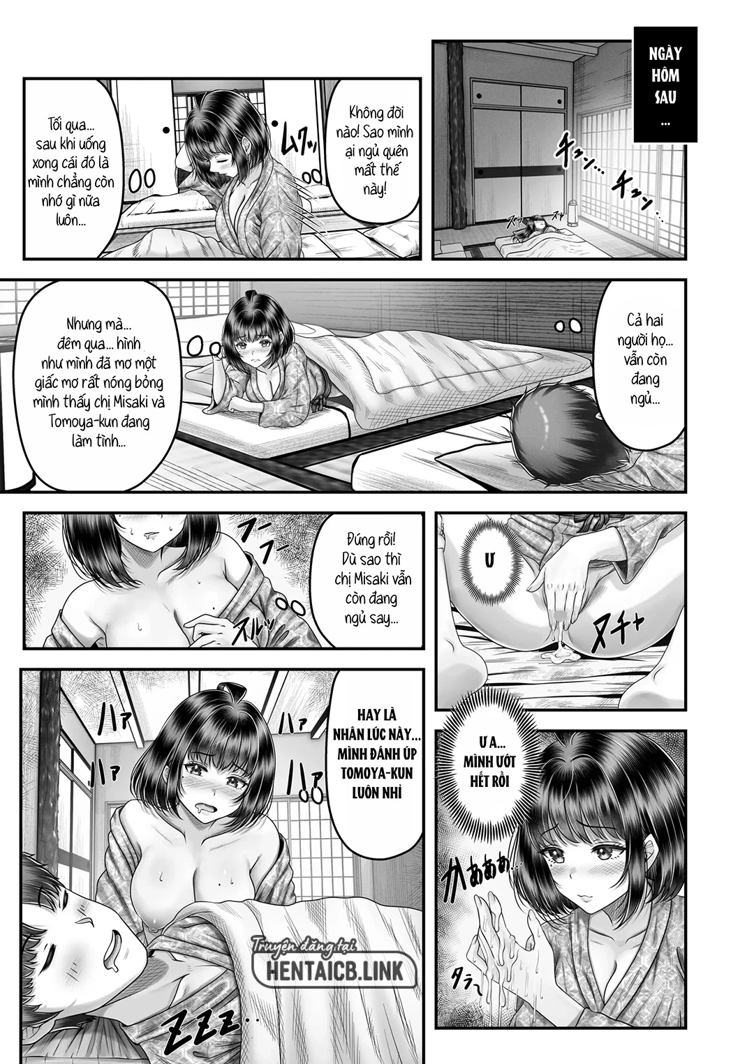HentaiVN.net - Ảnh 22 - Làm tình với cặp chị em nóng bỏng - Ch. 2 - Suối nước nóng
