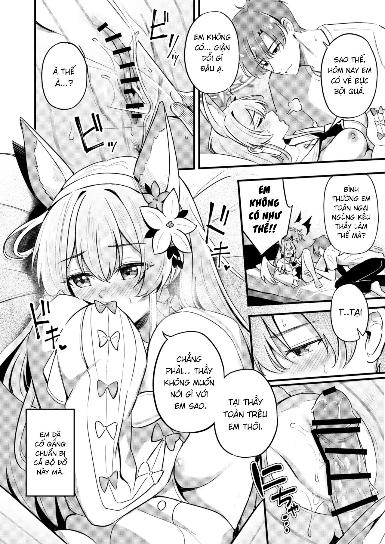 HentaiVN.net - Ảnh 14 - Thầy có ghét gái hư như em không? - One shot khô dái