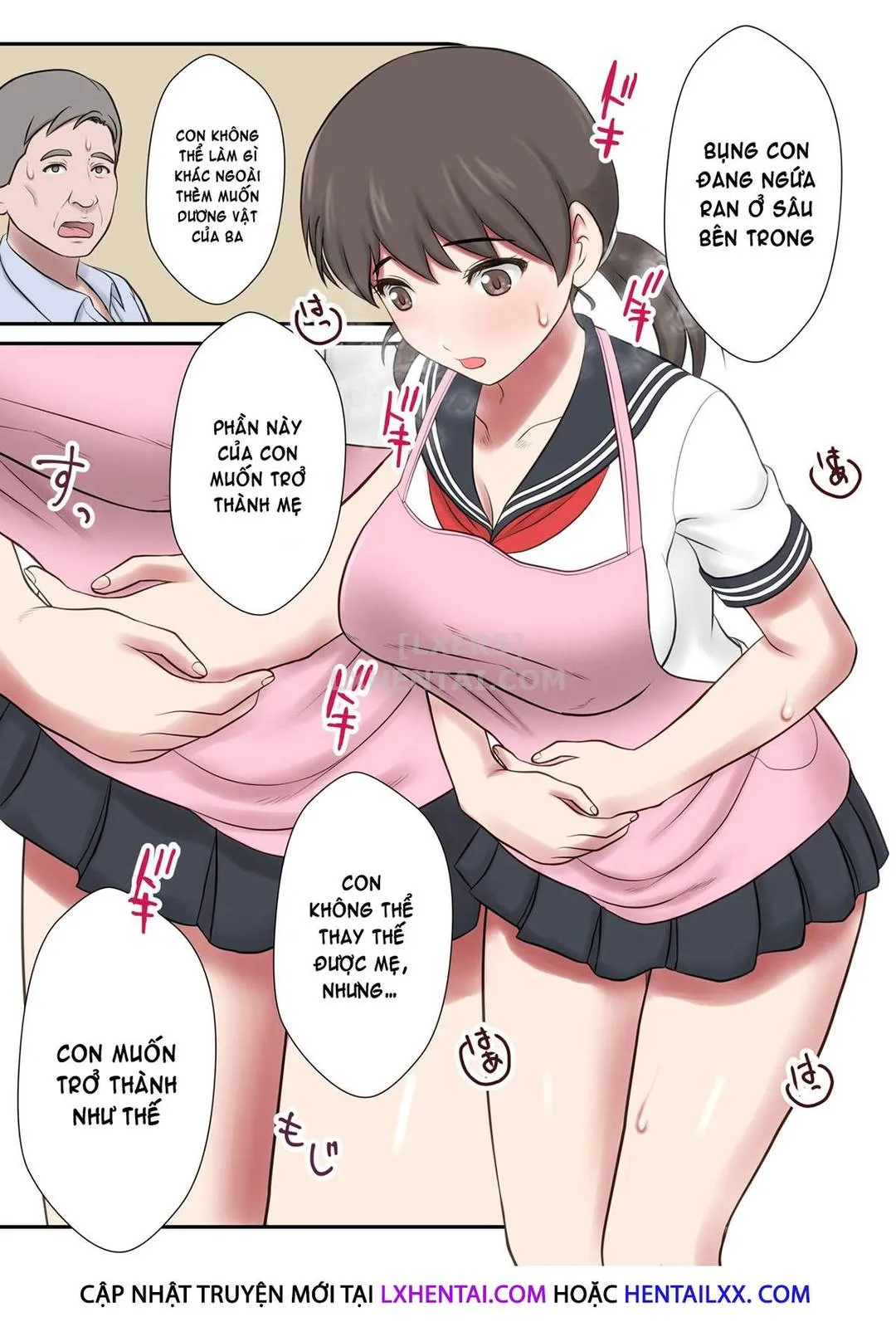 HentaiVN.net - Ảnh 17 - Migawari Tsuma [-Naki Haha No Kawari Ni Chichioya Ni Dakareru Musume-] - Chap 2 - [END]