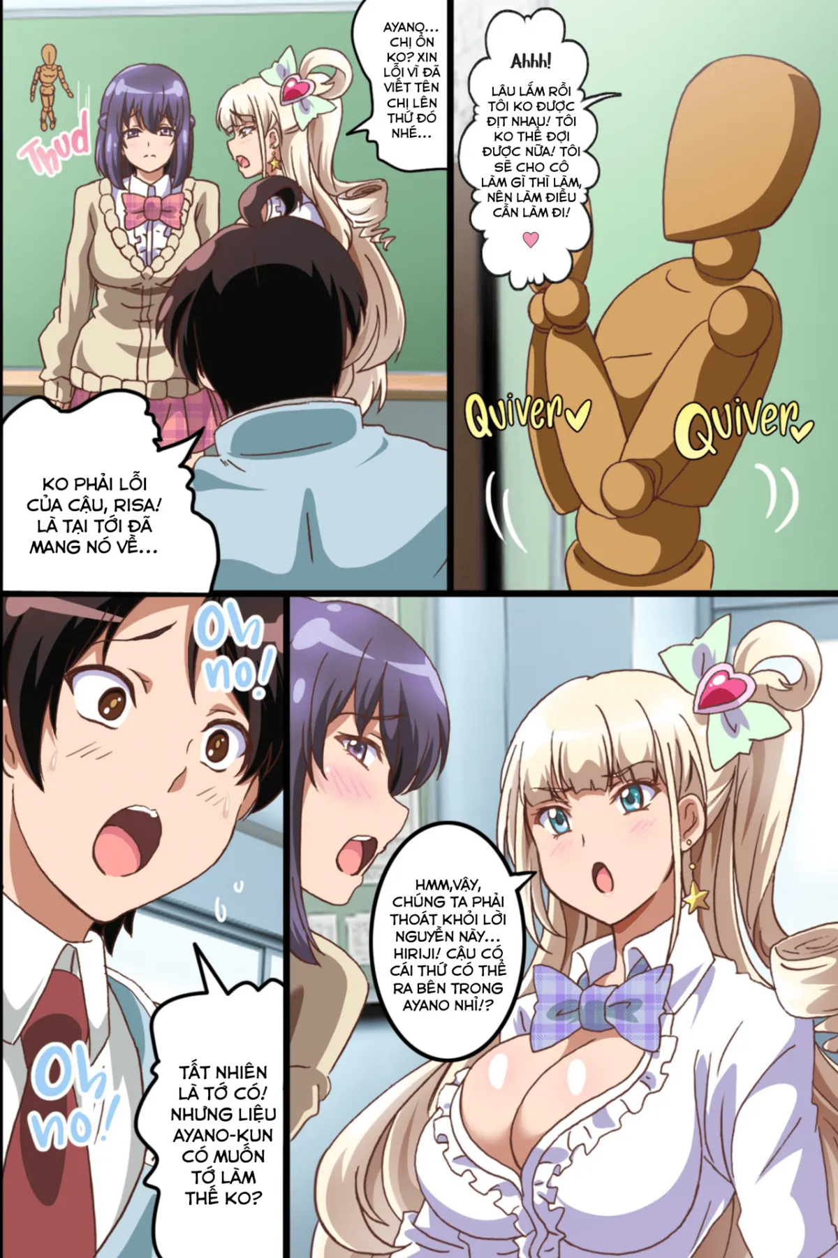 HentaiVN.net - Ảnh 11 - Búp Bê Kích Dục [How an Aspiring Manga Artist Like Me Snagged 2 Sex Friends;Harem Sefure no Tsukurikata;Ecchi na Noroi no Ningyou de Jupojupo 3P Taiken Shichatta Hanashi] - Chap 1 - Hội trưởng! Hãy chiếm lấy em đi!