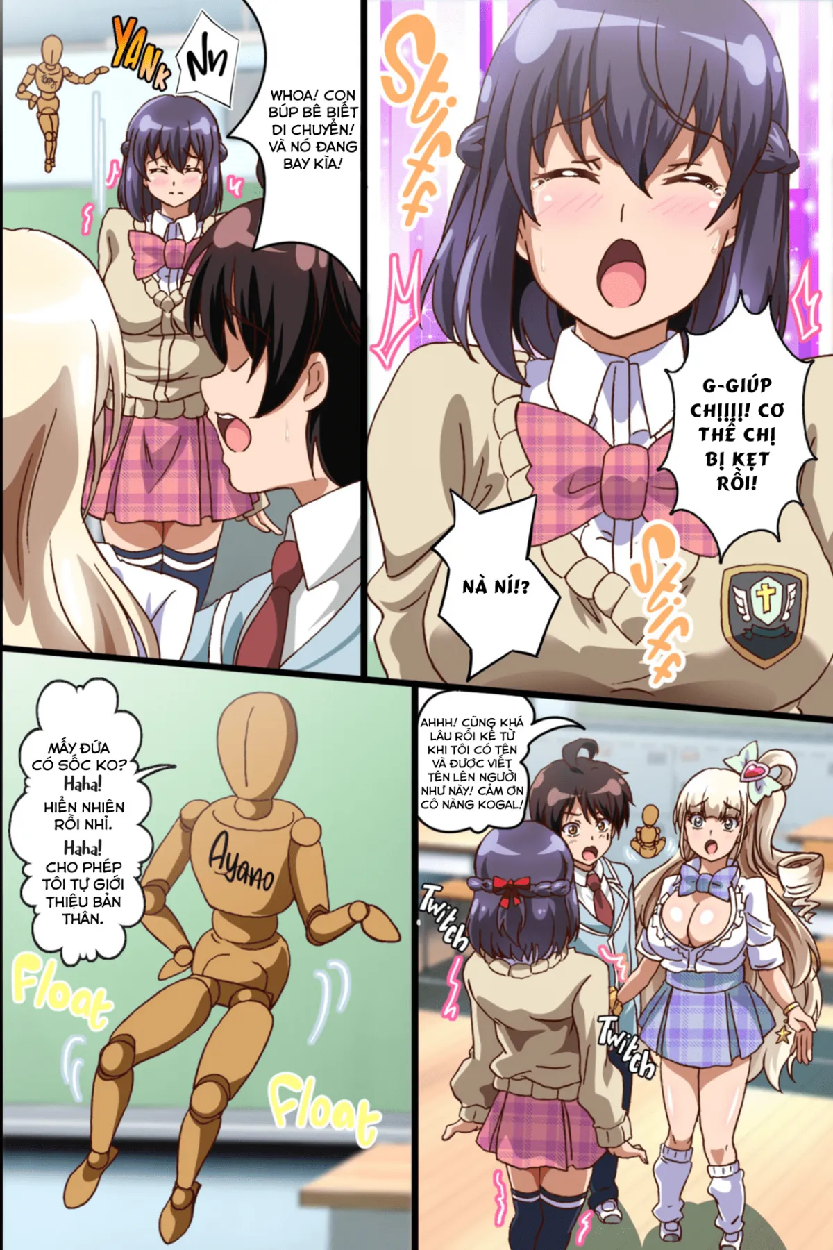 HentaiVN.net - Ảnh 9 - Búp Bê Kích Dục [How an Aspiring Manga Artist Like Me Snagged 2 Sex Friends;Harem Sefure no Tsukurikata;Ecchi na Noroi no Ningyou de Jupojupo 3P Taiken Shichatta Hanashi] - Chap 1 - Hội trưởng! Hãy chiếm lấy em đi!