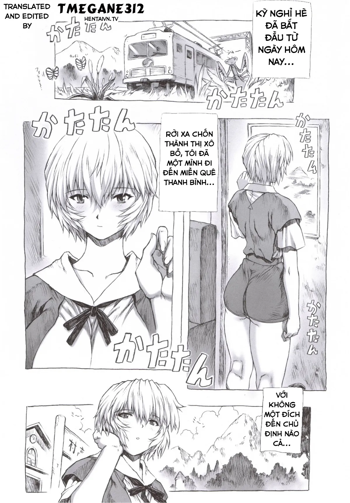 HentaiVN.net - Ảnh 4 - Ayanami Dai - Chap 1: Về quê tránh dịch Covid cùng Ayanami-chan (Có che)