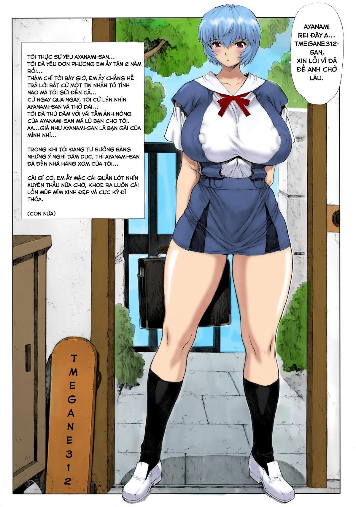 HentaiVN.net - Ảnh 3 - Ayanami Dai - Chap 2: Bí mật được bật mí của Ayanami-chan cùng Tmegane312 (Có che + có màu)