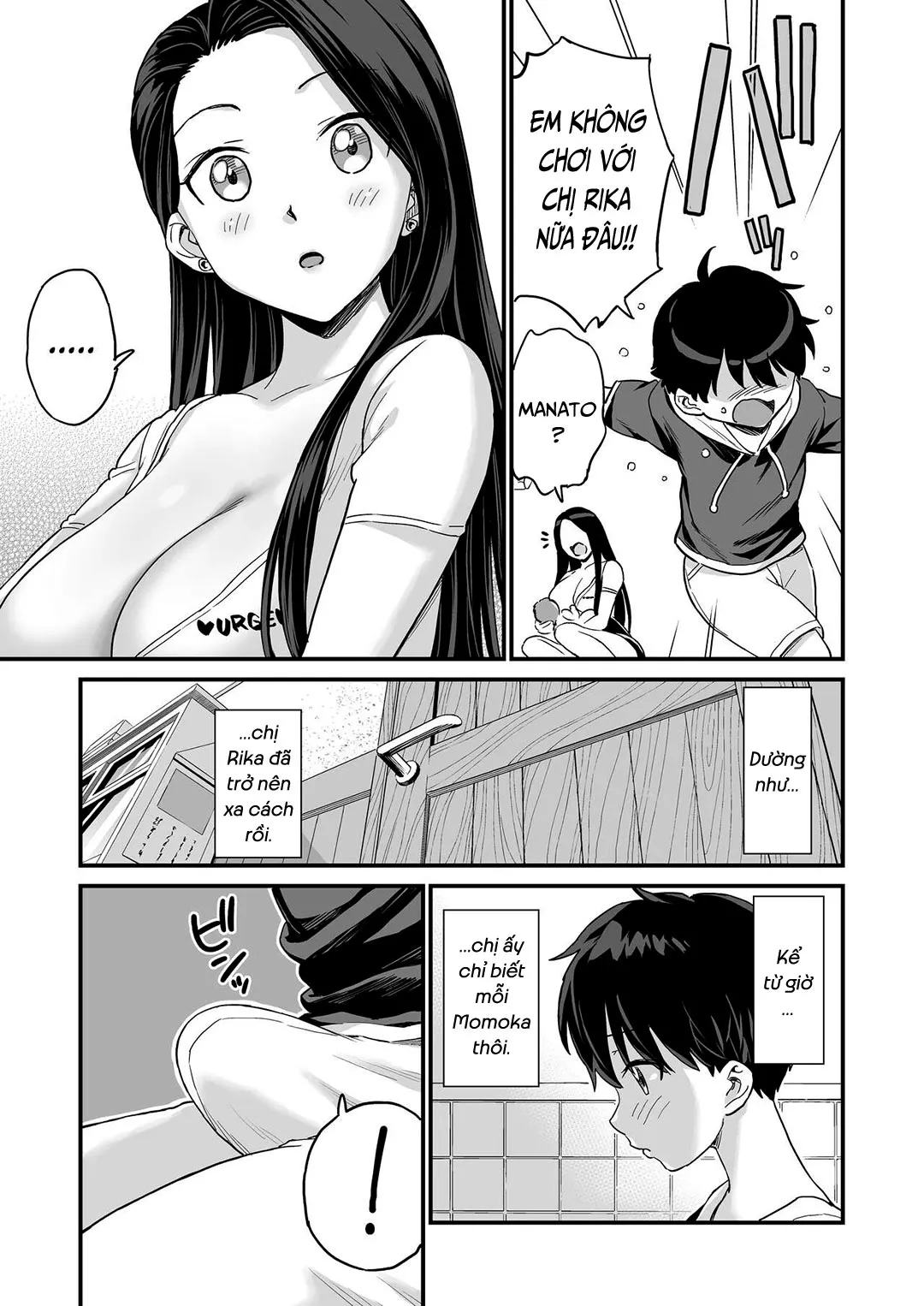 HentaiVN.net - Ảnh 11 - Em cũng muốn bú sữa [Onii-chan dakedo Oppai Sutte Mitai] - Chap 1
