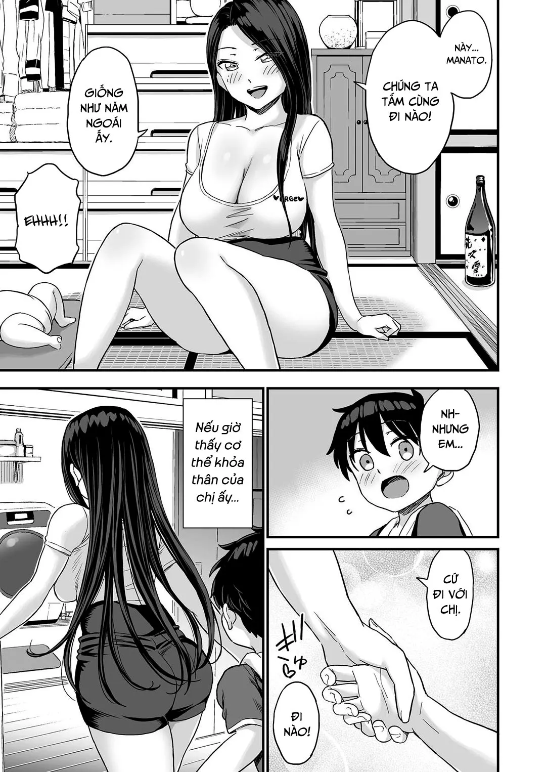 HentaiVN.net - Ảnh 15 - Em cũng muốn bú sữa [Onii-chan dakedo Oppai Sutte Mitai] - Chap 1
