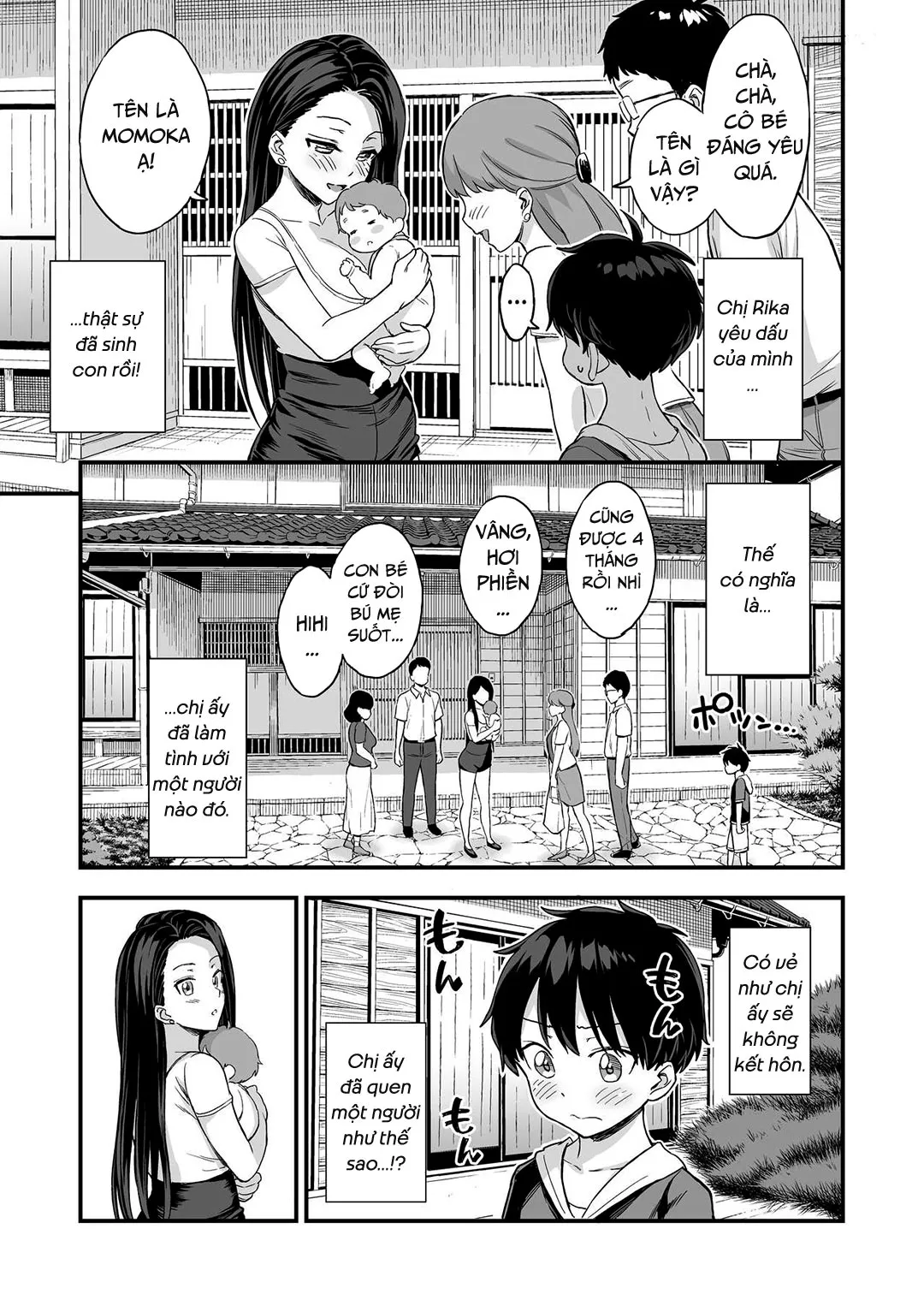 HentaiVN.net - Ảnh 5 - Em cũng muốn bú sữa [Onii-chan dakedo Oppai Sutte Mitai] - Chap 1