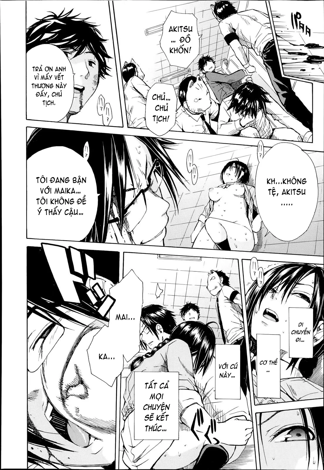 HentaiVN.net - Ảnh 45 - Gang Rape School [Rinkan Gakuen ~Haibokusha-Tachi Wa Midaremau~] - Chap 4