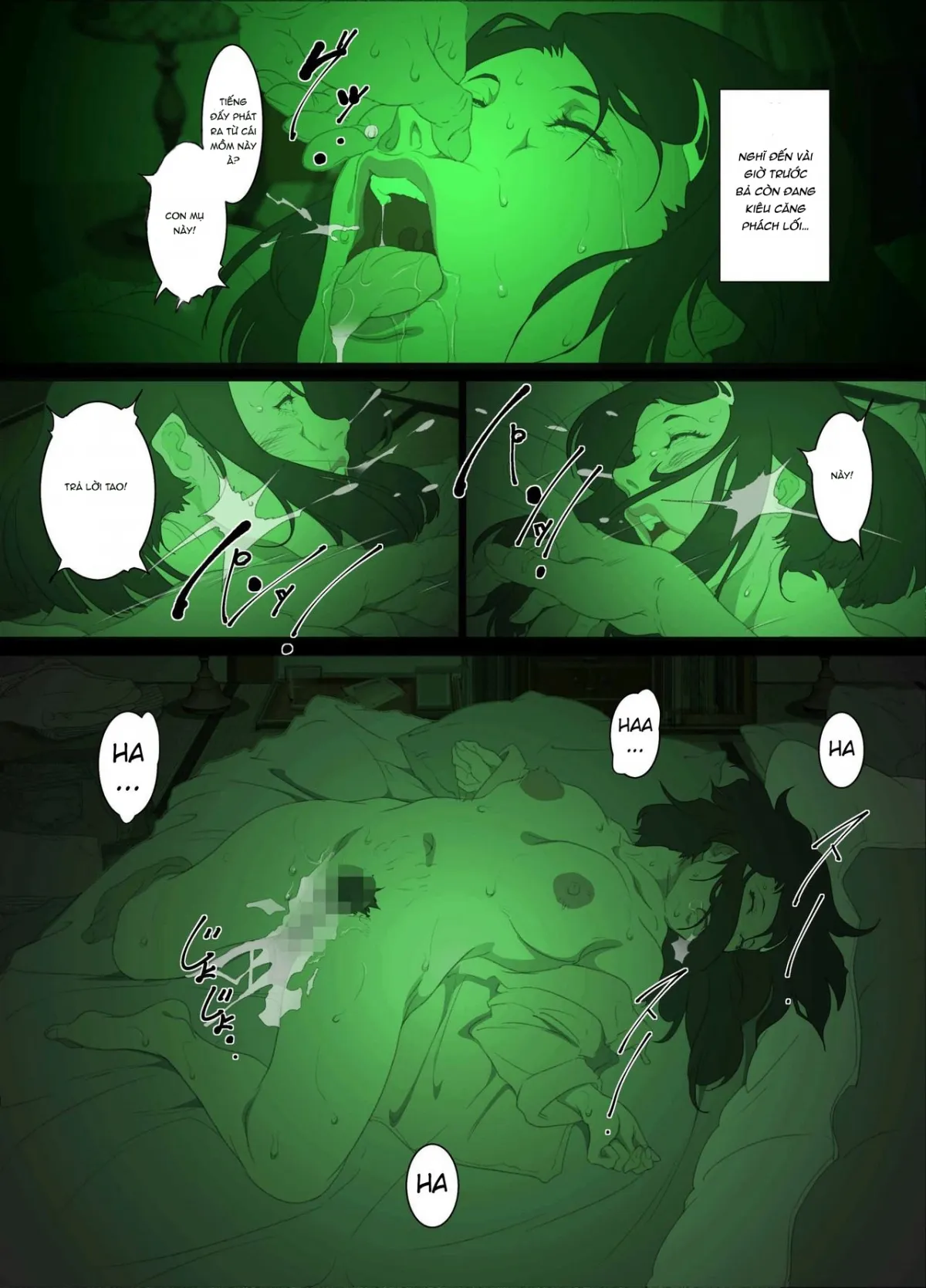 HentaiVN.net - Ảnh 17 - Đại nghịch bất đạo [Namaiki na Hahaoya o Honnin ni mo Kizukarezu ni Minkan Suru Houhou] - Oneshot