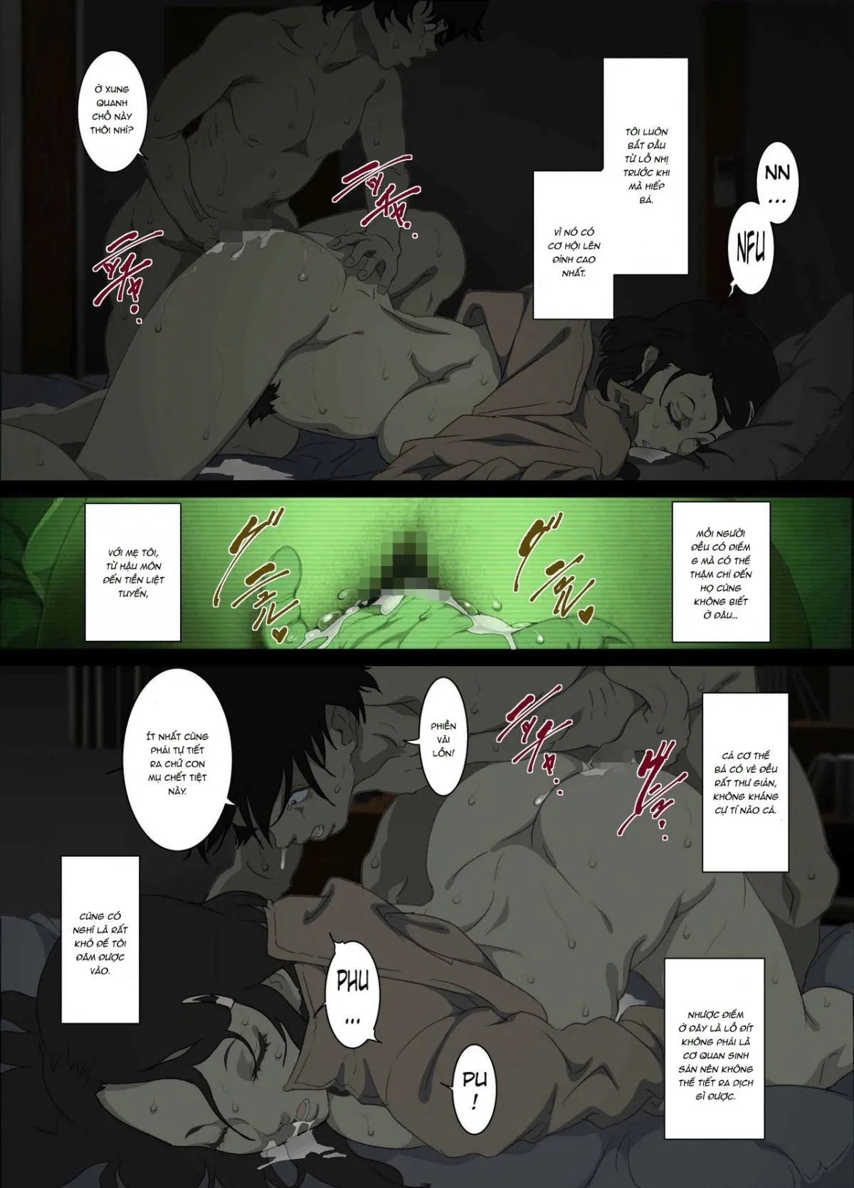 HentaiVN.net - Ảnh 18 - Đại nghịch bất đạo [Namaiki na Hahaoya o Honnin ni mo Kizukarezu ni Minkan Suru Houhou] - Oneshot