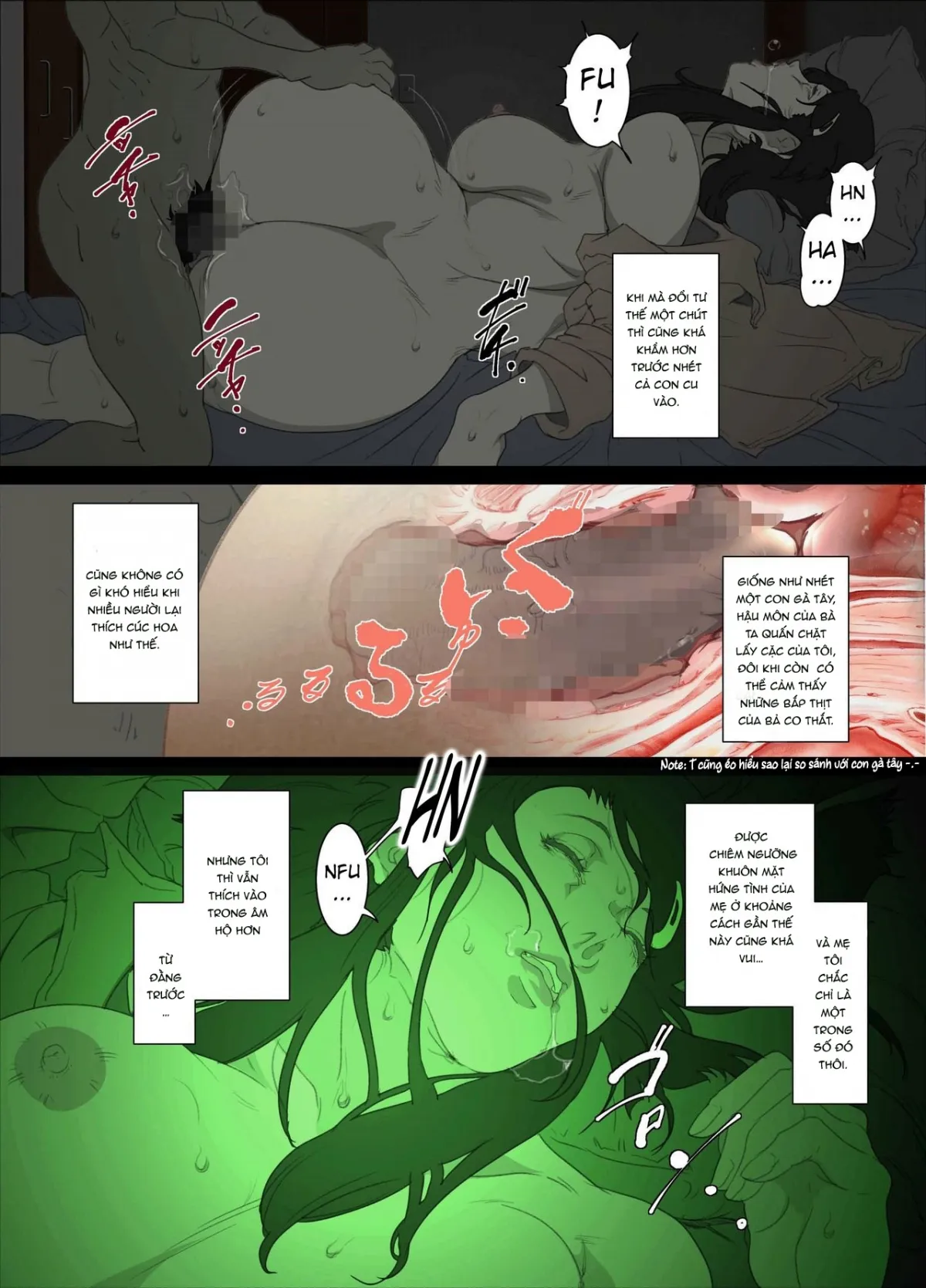 HentaiVN.net - Ảnh 21 - Đại nghịch bất đạo [Namaiki na Hahaoya o Honnin ni mo Kizukarezu ni Minkan Suru Houhou] - Oneshot