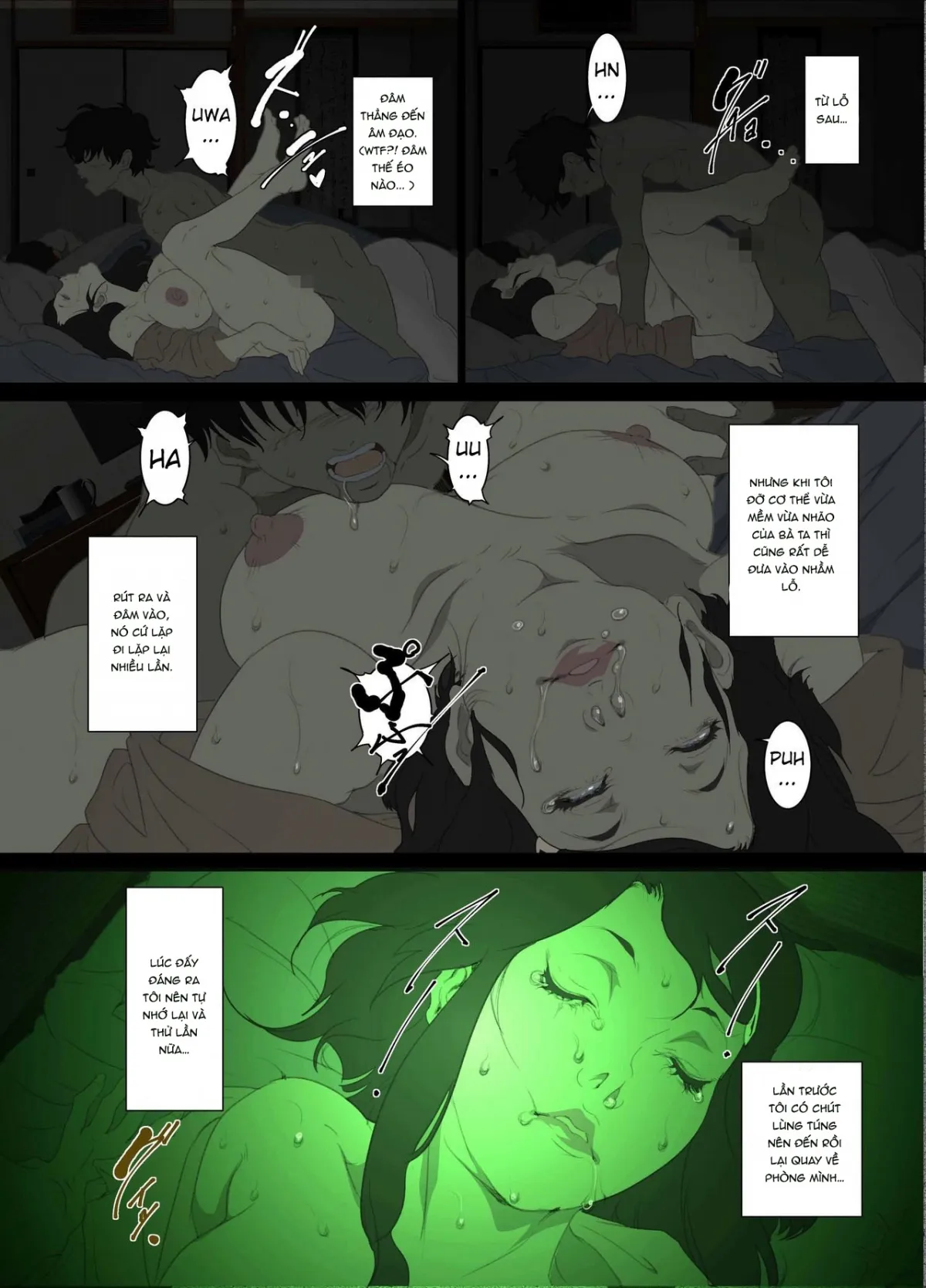 HentaiVN.net - Ảnh 22 - Đại nghịch bất đạo [Namaiki na Hahaoya o Honnin ni mo Kizukarezu ni Minkan Suru Houhou] - Oneshot