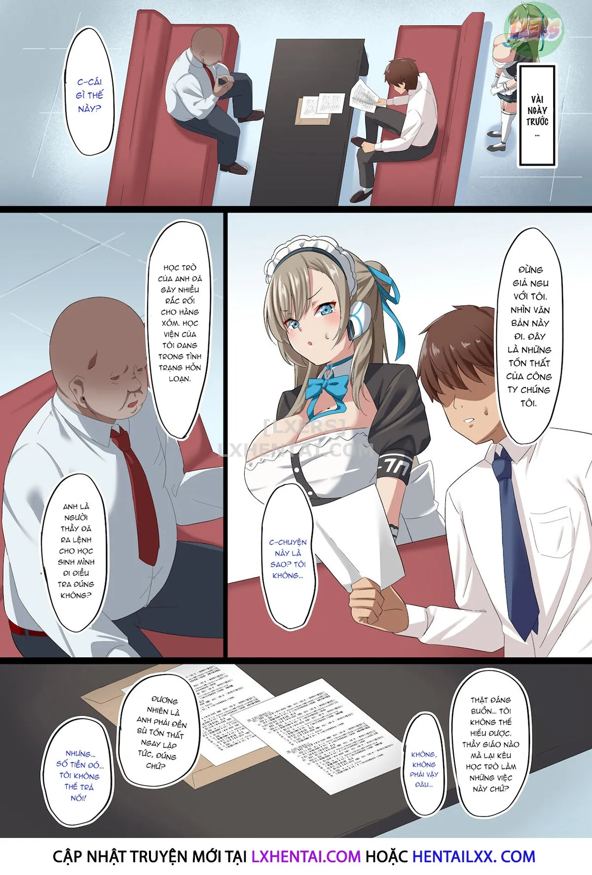 HentaiVN.net - Ảnh 7 - My Girlfriend Was Turned Into A Sex Maid For My Creepy Boss [Ore no Kanojo ga Kimodebu Shachou no Seishori Maid ni Sareta Ken] - Oneshot