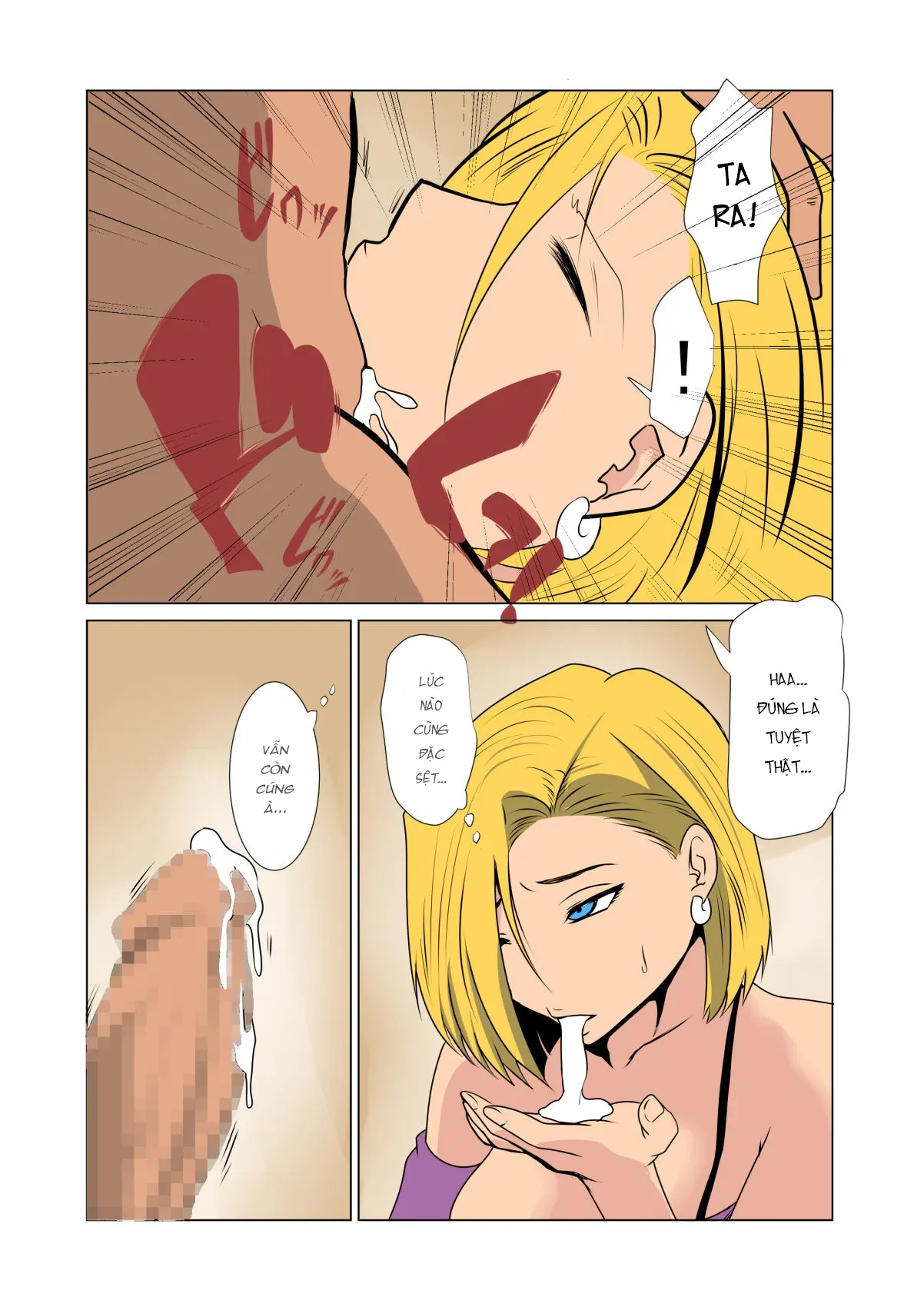 HentaiVN.net - Ảnh 6 - Hitozuma wa Jijii no Osewa o Shimasu (Dragon Ball Z) [Cứ Để Vợ Con Lo!] - Oneshot