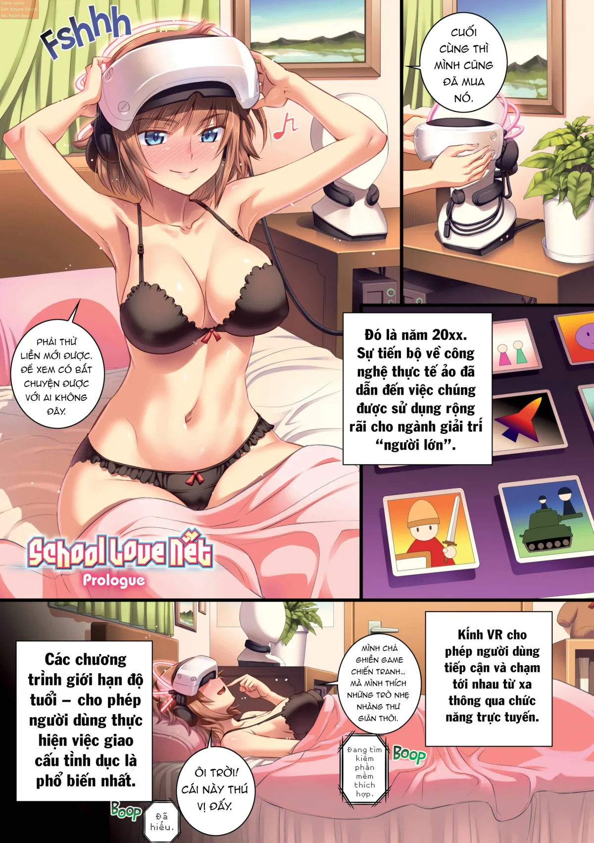 HentaiVN.net - Ảnh 5 - School Love Net - Chap 1