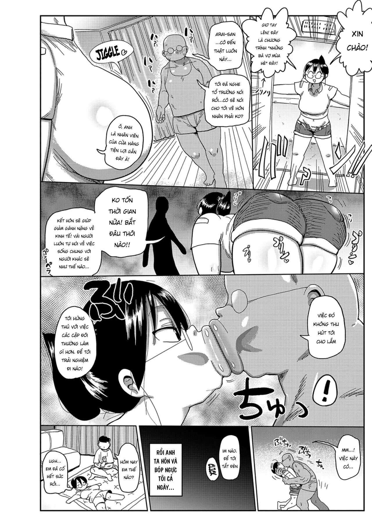 HentaiVN.net - Ảnh 8 - Quý cô Arai: Cùng đem lại sức sống cho khu phố nào! [Komochi Tsuma no Arai-san: Let's Revitalize The City!] - Oneshot