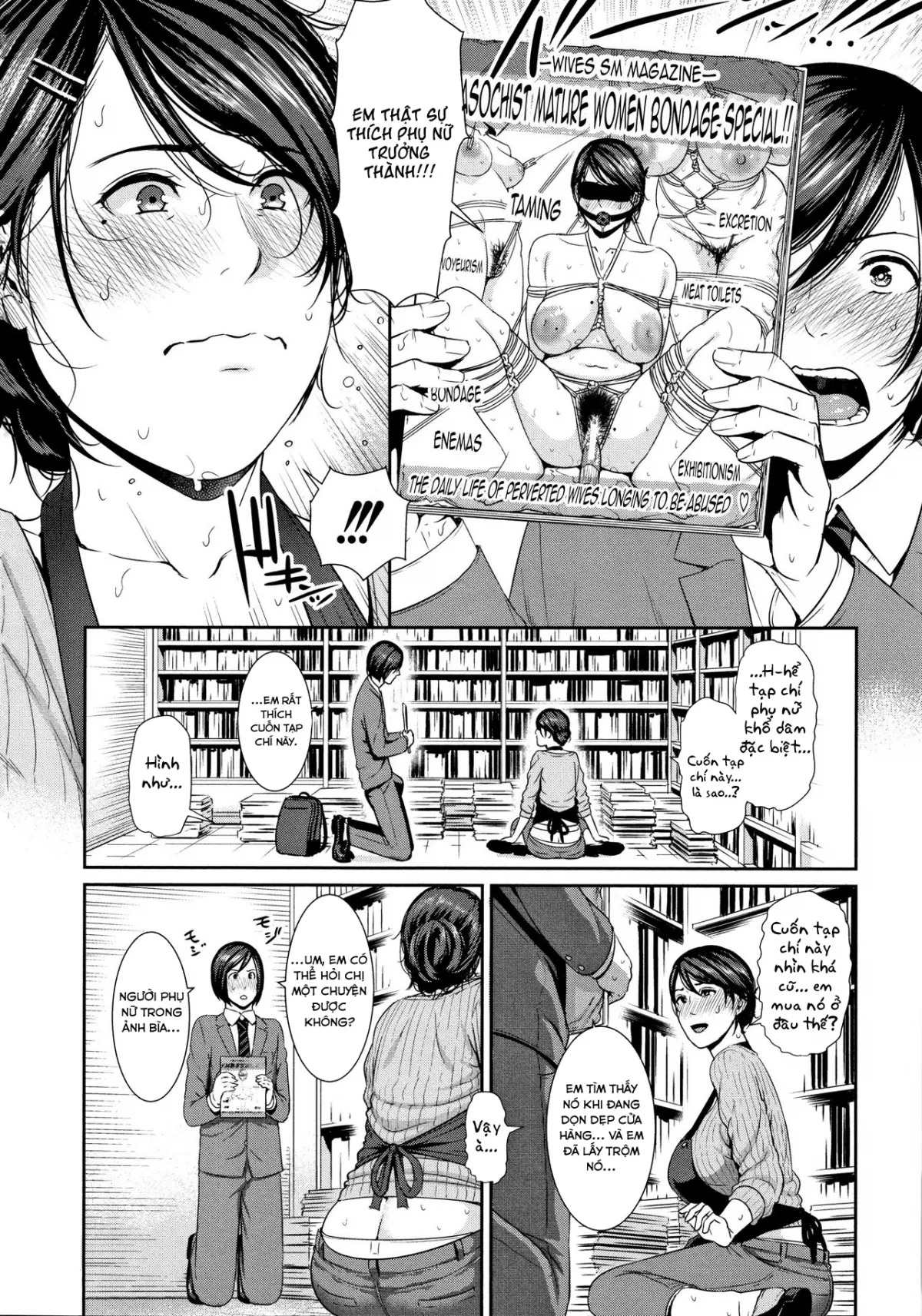 HentaiVN.net - Ảnh 5 - Bà chị thích khổ dâm [Jukujo ga Daisuki nan desu!!!] - Oneshot