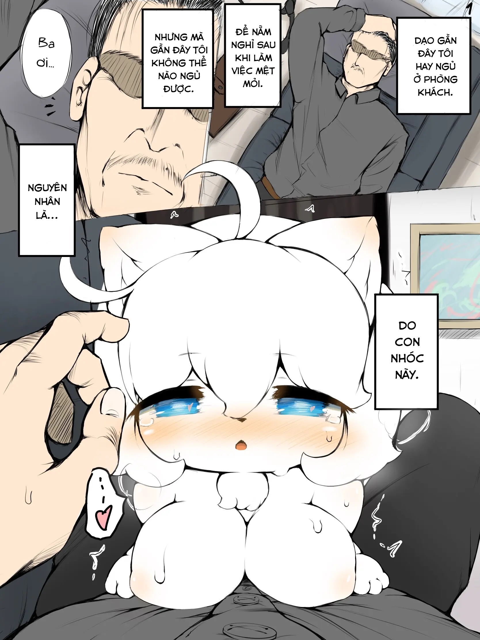 HentaiVN.net - Ảnh 1 - Đứa nhóc nhỏ thèm chịt của tôi - Oneshot