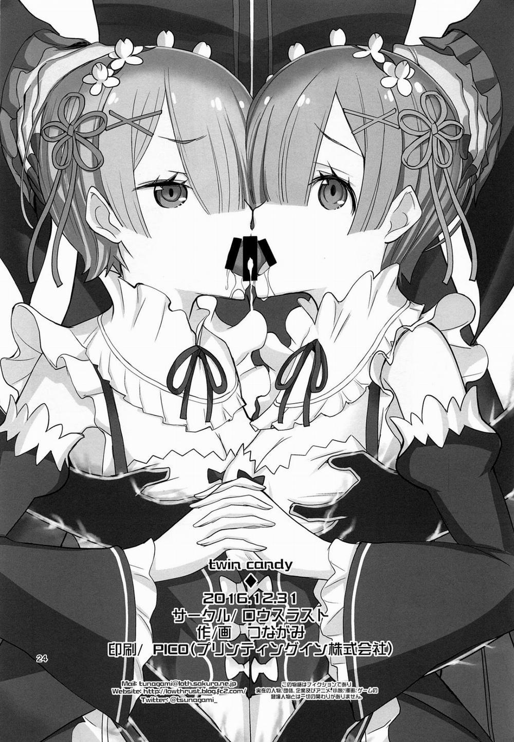 HentaiVN.net - Ảnh 25 - Sự sa đọa của Rem và Ram kèm theo Emilia (Re:Zero) [Twin Candy] - Oneshot