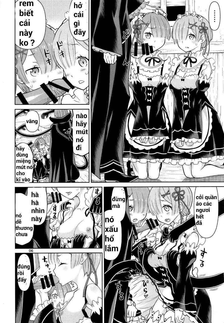 HentaiVN.net - Ảnh 6 - Sự sa đọa của Rem và Ram kèm theo Emilia (Re:Zero) [Twin Candy] - Oneshot