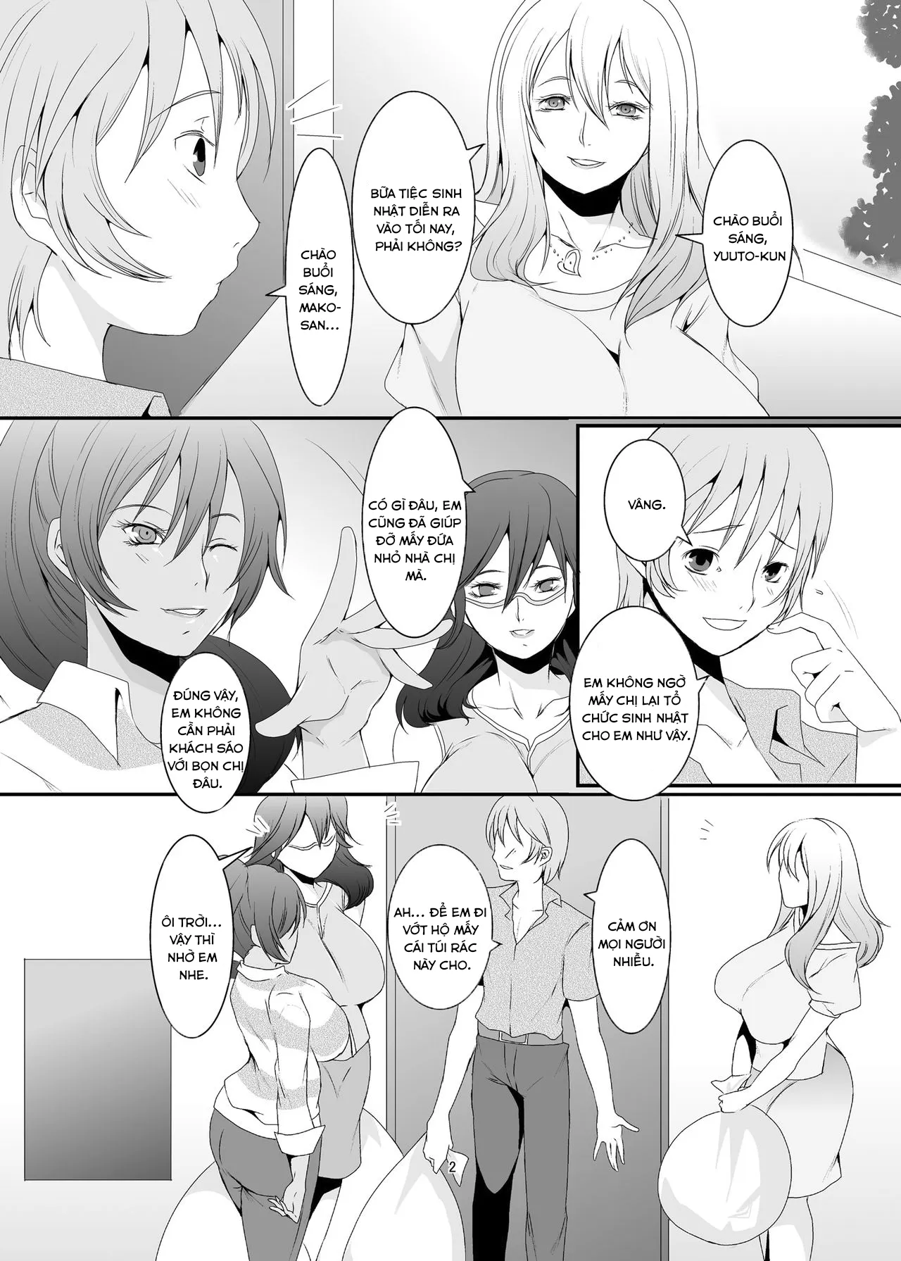 HentaiVN.net - Ảnh 3 - Oku-sama wa Moto Yariman [These Women Were Former Sluts] - Chap 1