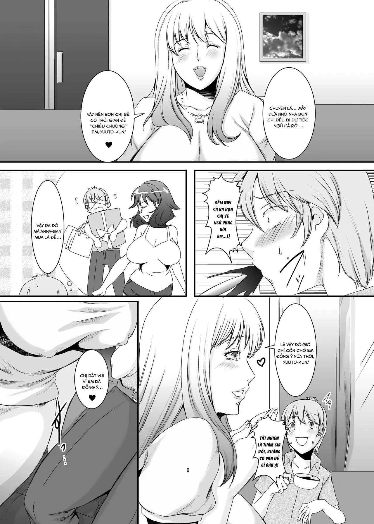 HentaiVN.net - Ảnh 10 - Oku-sama wa Moto Yariman [These Women Were Former Sluts] - Chap 3