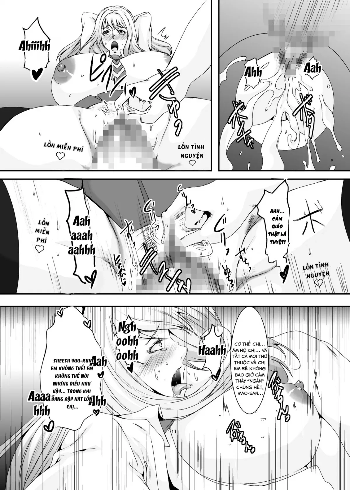 HentaiVN.net - Ảnh 12 - Oku-sama wa Moto Yariman [These Women Were Former Sluts] - Chap 4