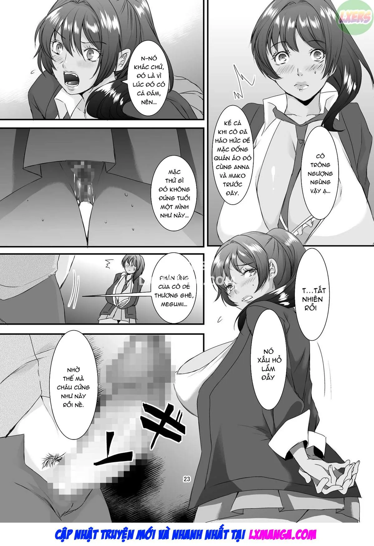 HentaiVN.net - Ảnh 27 - Oku-sama wa Moto Yariman [These Women Were Former Sluts] - Chap 8 - END