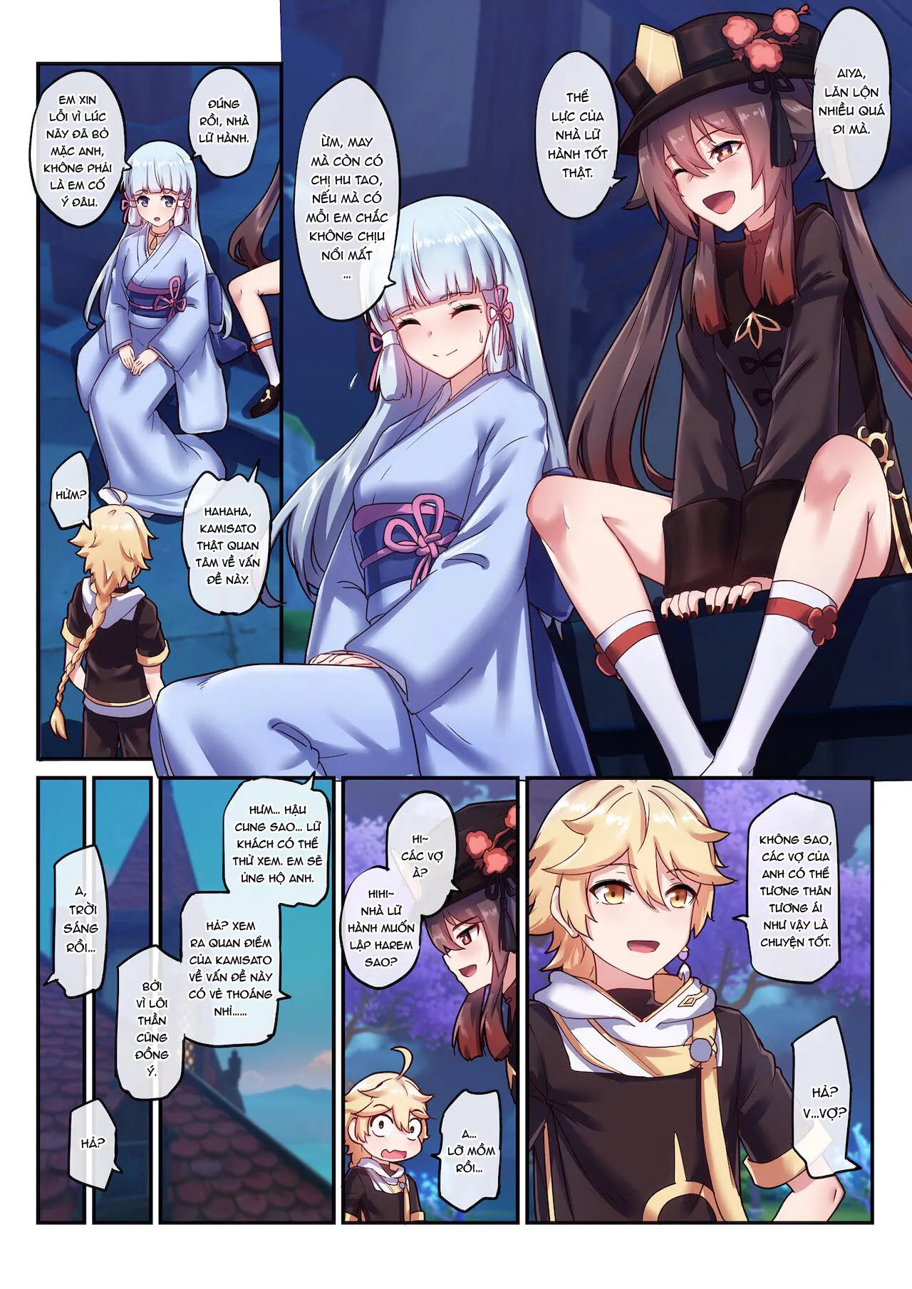 HentaiVN.net - Ảnh 18 - Hutao & Kamisato Ayaka [胡桃 & 神里绫华] - Oneshot màu [Không che]