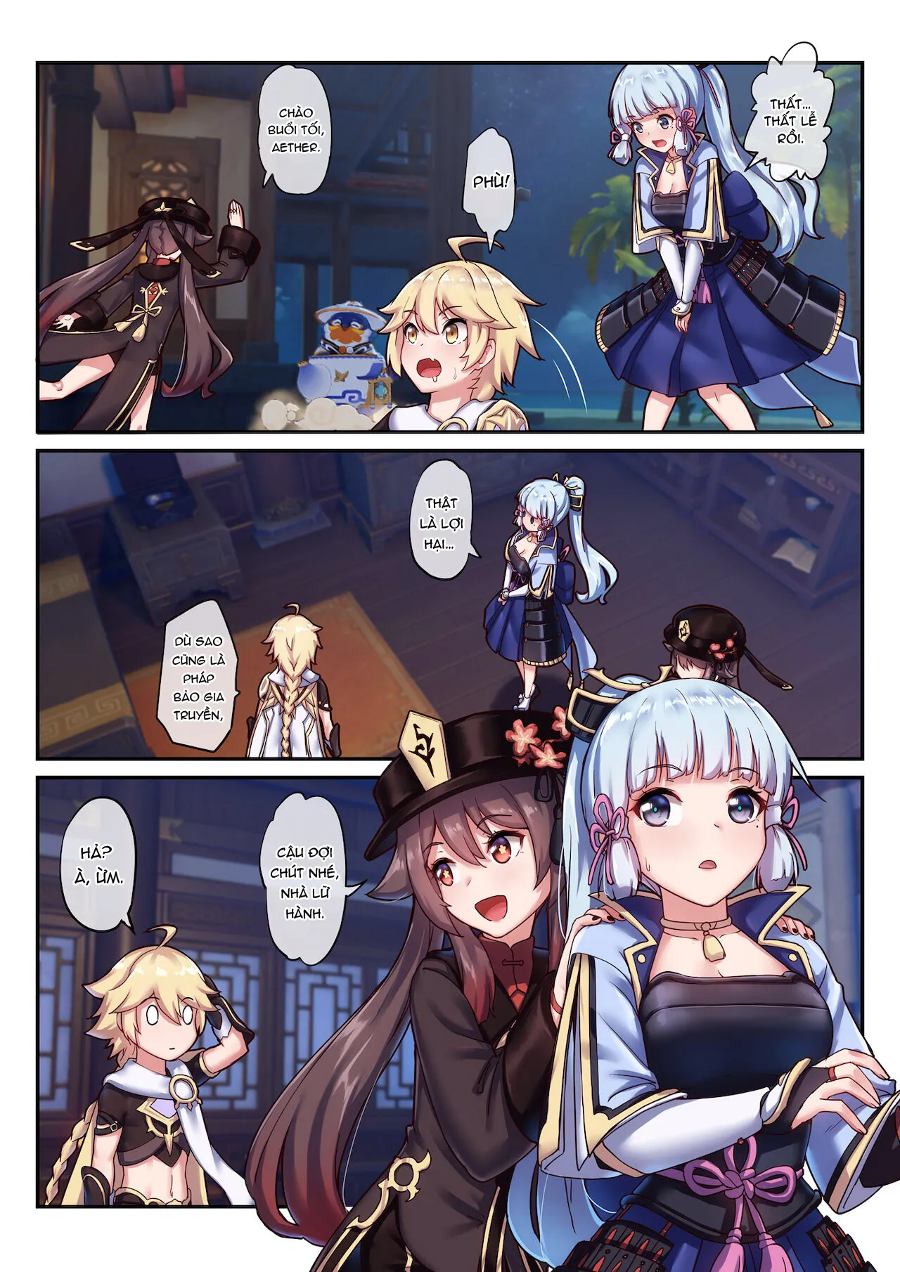 HentaiVN.net - Ảnh 3 - Hutao & Kamisato Ayaka [胡桃 & 神里绫华] - Oneshot màu [Không che]