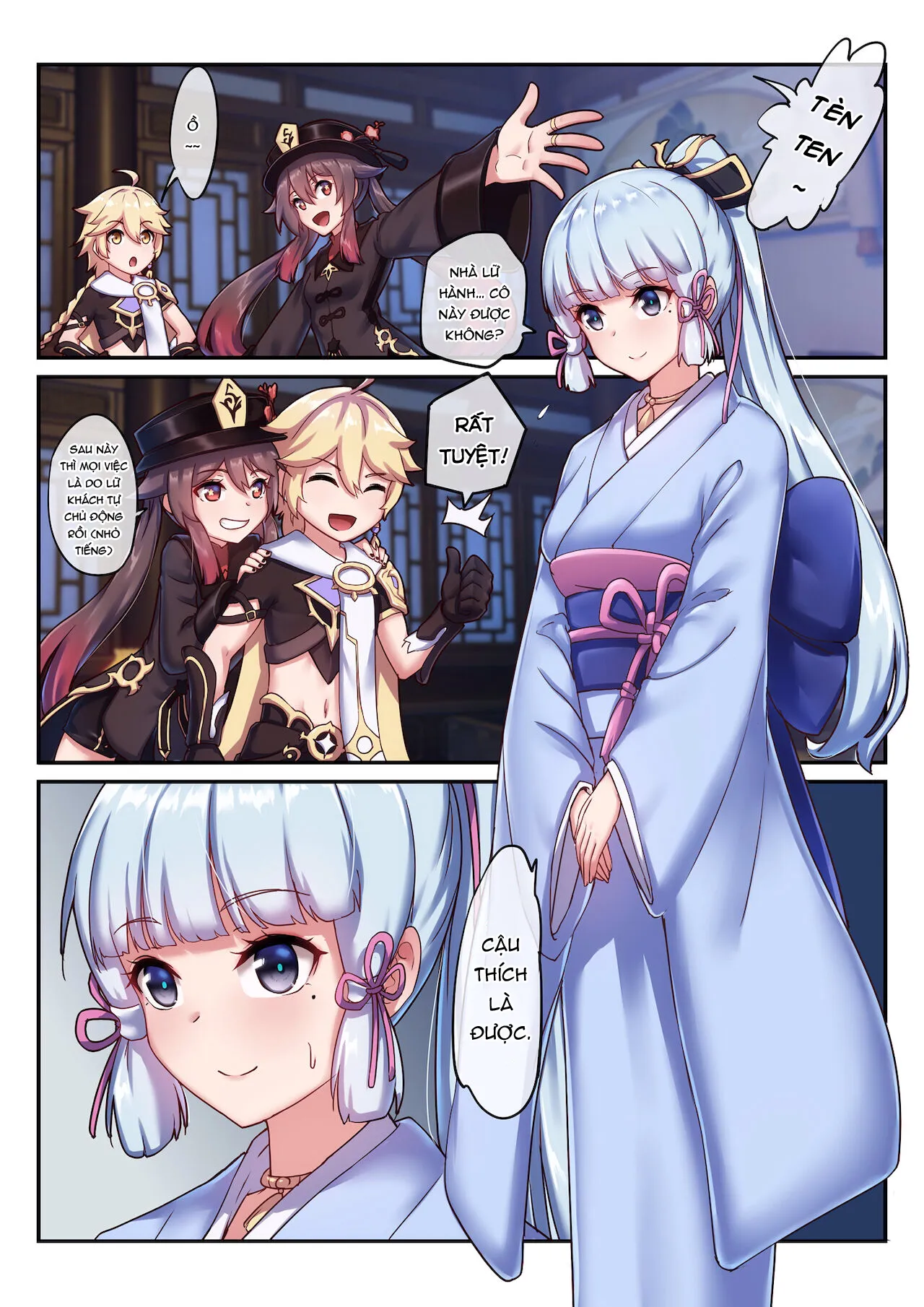 HentaiVN.net - Ảnh 4 - Hutao & Kamisato Ayaka [胡桃 & 神里绫华] - Oneshot màu [Không che]