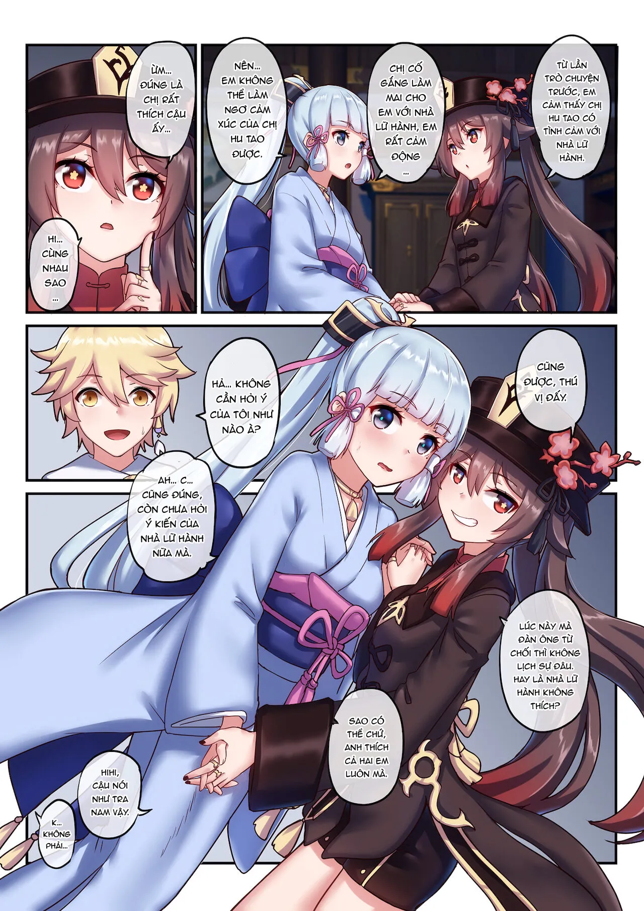 HentaiVN.net - Ảnh 5 - Hutao & Kamisato Ayaka [胡桃 & 神里绫华] - Oneshot màu [Không che]