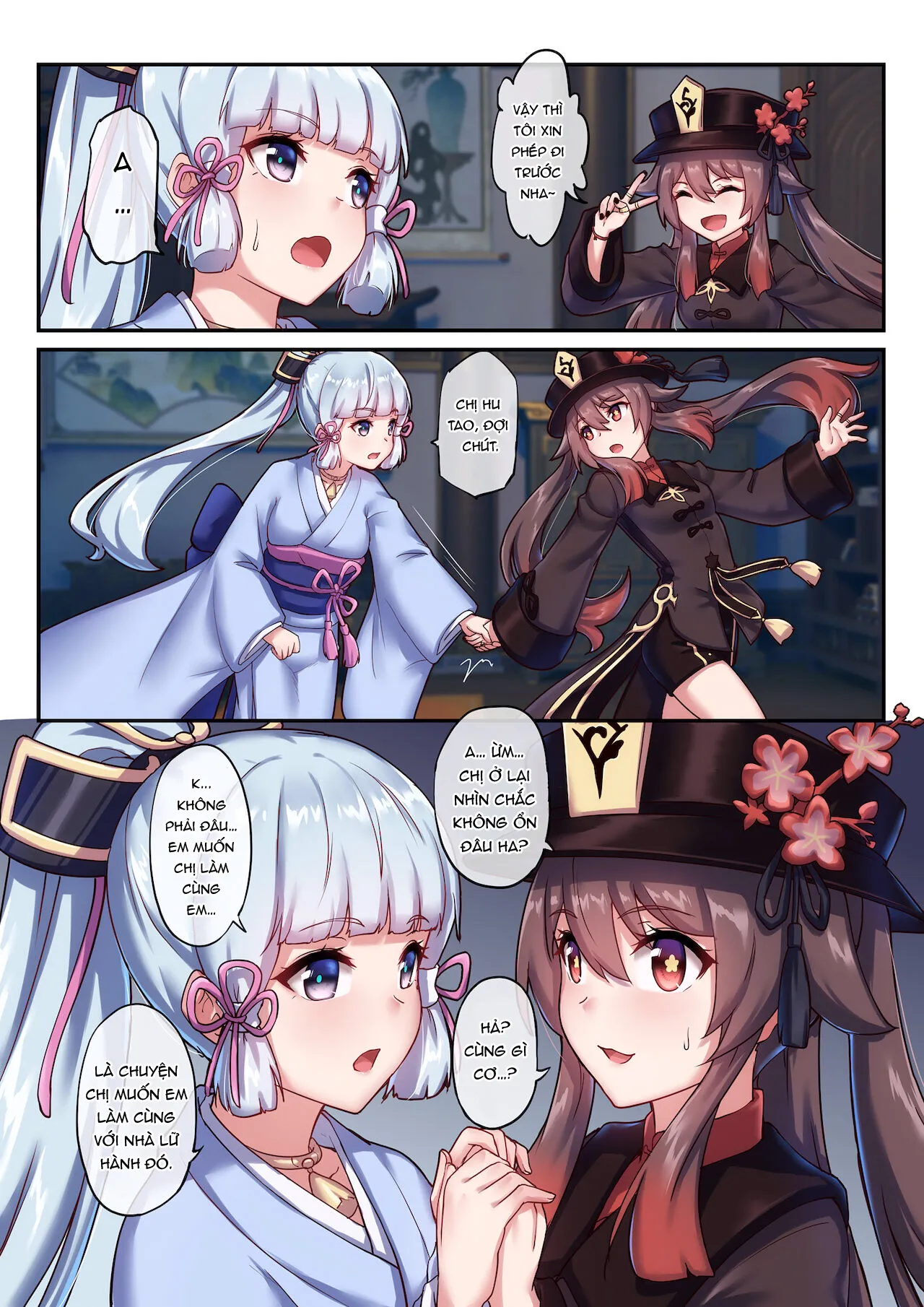 HentaiVN.net - Ảnh 6 - Hutao & Kamisato Ayaka [胡桃 & 神里绫华] - Oneshot màu [Không che]