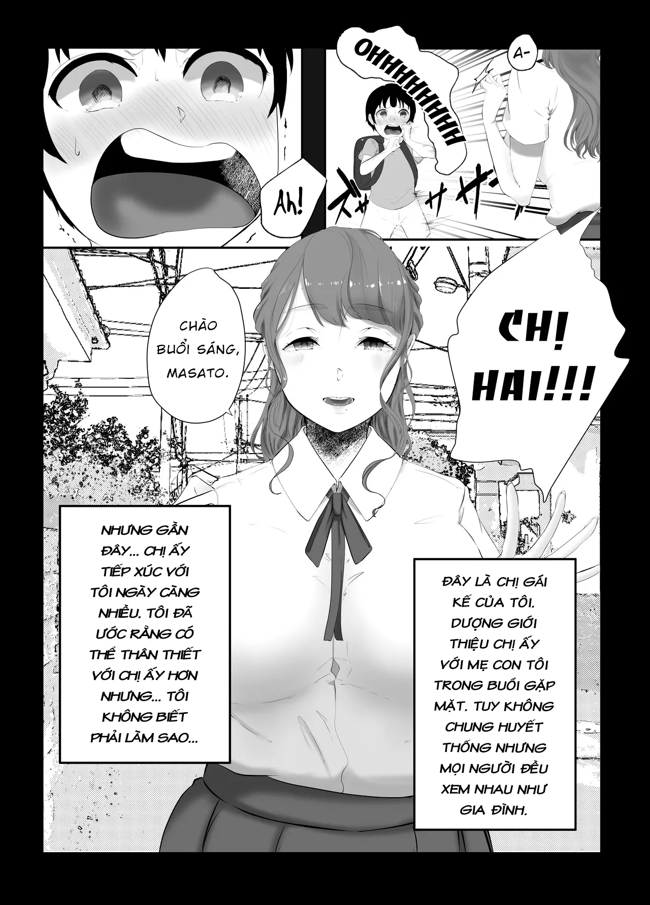 HentaiVN.net - Ảnh 4 - Mối quan hệ giữa tôi và người chị kế [Onee-chan to no Kankei; My relationship with my sister] - Oneshot
