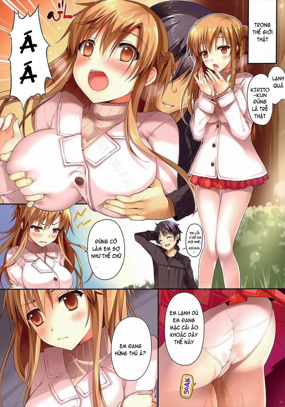 HentaiVN.net - Ảnh 23 - Cumming Inside Asuna 100% (Sword Art Online) [Asuna Ni 100% Nama Nakadashi Shimasu] - Chap 2
