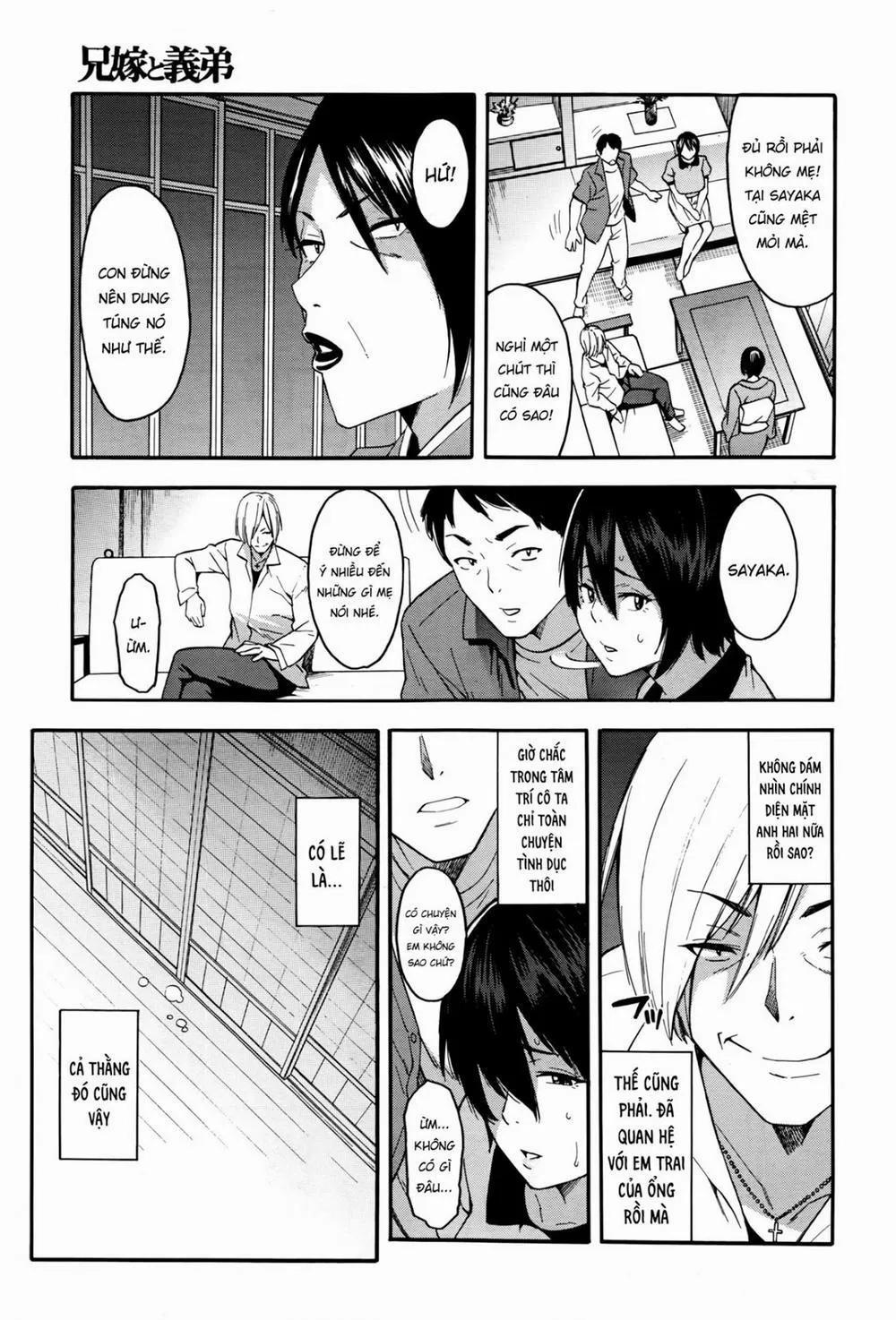 HentaiVN.net - Ảnh 25 - Chị Dâu và Em Rể [Aniyome To Gitei ~Kindan No Kankei~ Zenpen] - Chương 1
