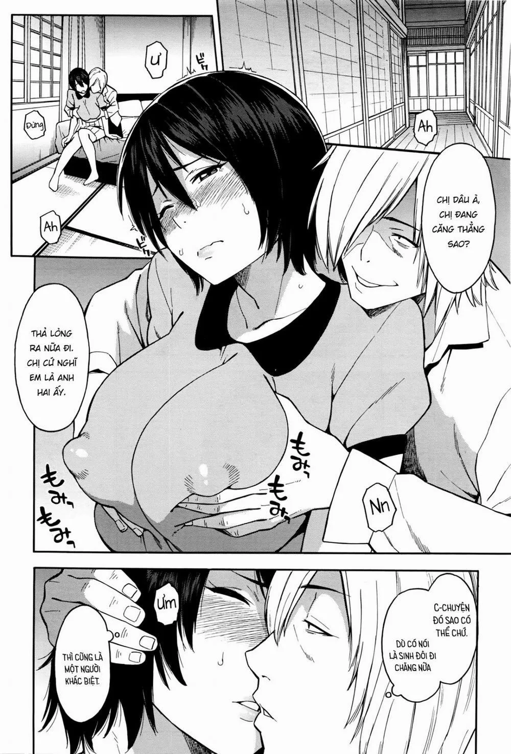 HentaiVN.net - Ảnh 8 - Chị Dâu và Em Rể [Aniyome To Gitei ~Kindan No Kankei~ Zenpen] - Chương 1