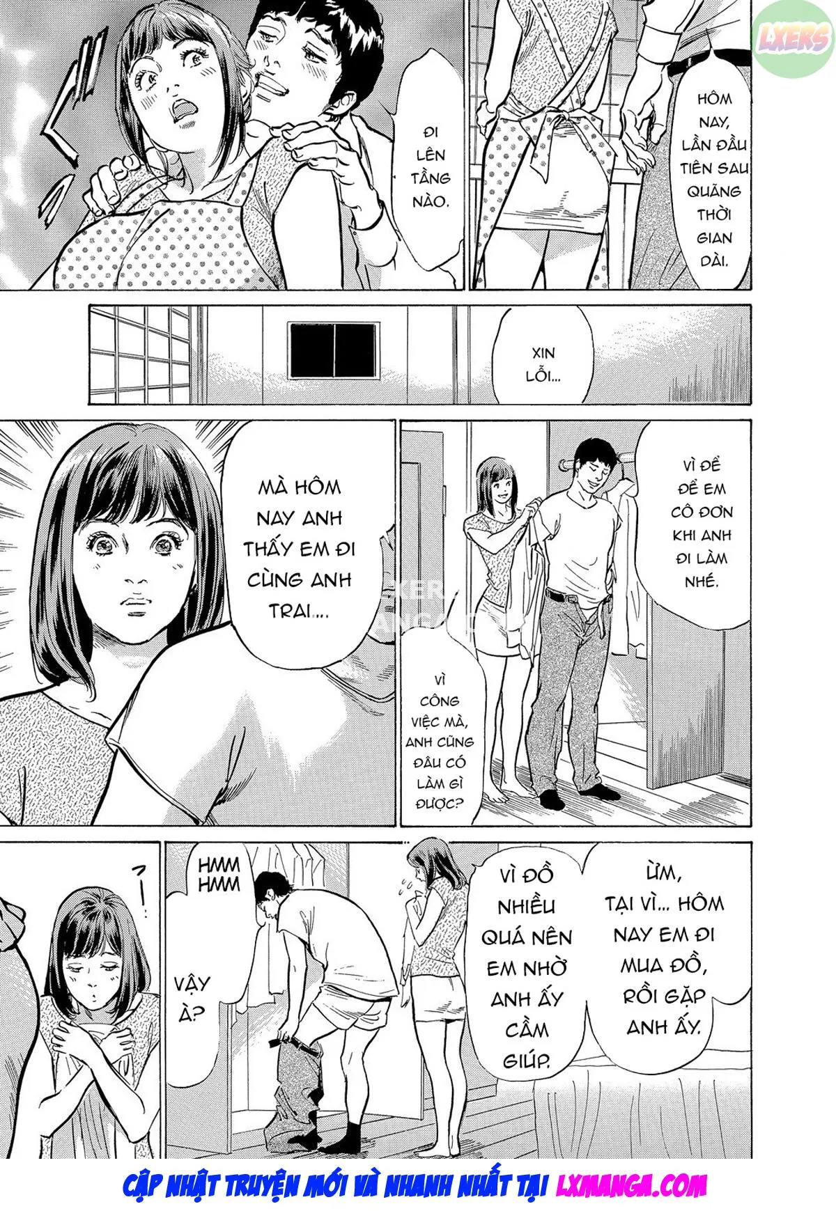 HentaiVN.net - Ảnh 4 - Gikei ni Yobai o Sareta Watashi wa Ikudotonaku Zecchou o Kurikaeshita - Chap 3