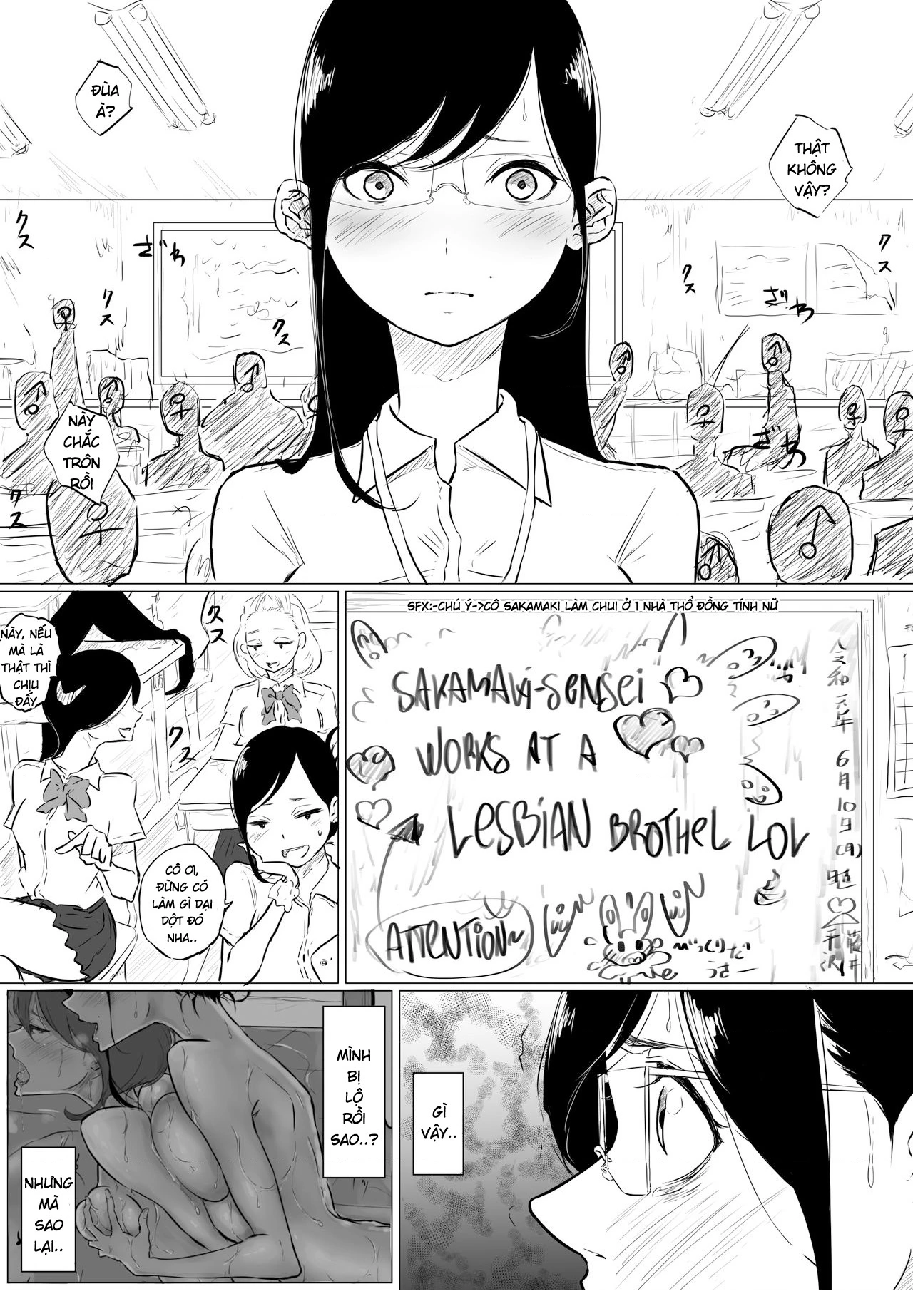 HentaiVN.net - Ảnh 5 - tại sao giáo viên của tôi lại ở 1 nhà thổ đồng tính nữ!? - Oneshot