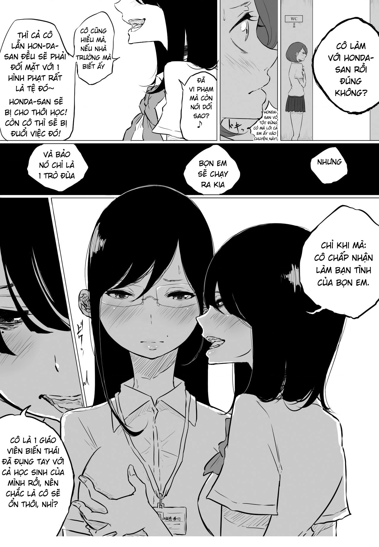 HentaiVN.net - Ảnh 8 - tại sao giáo viên của tôi lại ở 1 nhà thổ đồng tính nữ!? - Oneshot