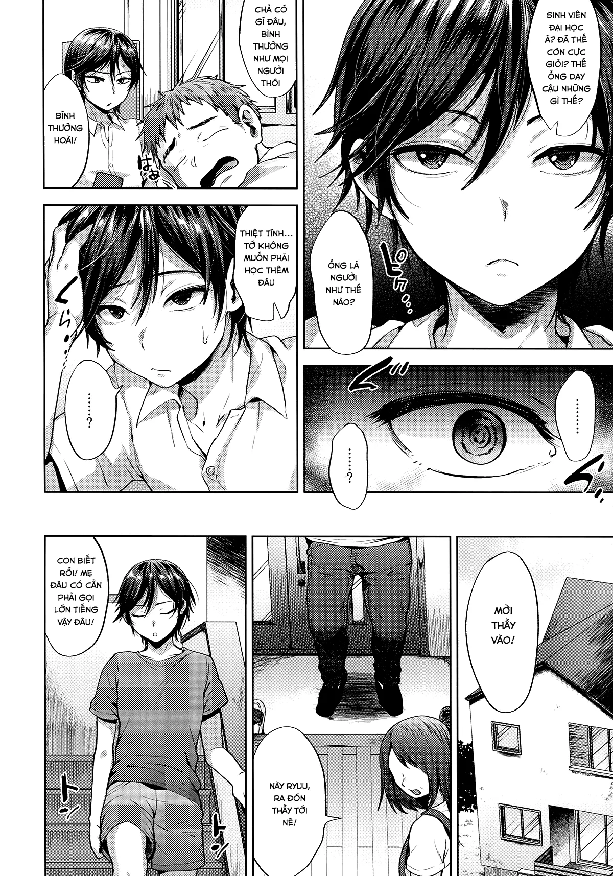 HentaiVN.net - Ảnh 4 - Kyou wa Kateikyoushi ga Kite Kyousei Mesuochi Saiminnjugyou o Suruhi [今日は家庭教師が来て強制メス堕ち催眠授業をする日] - Oneshot